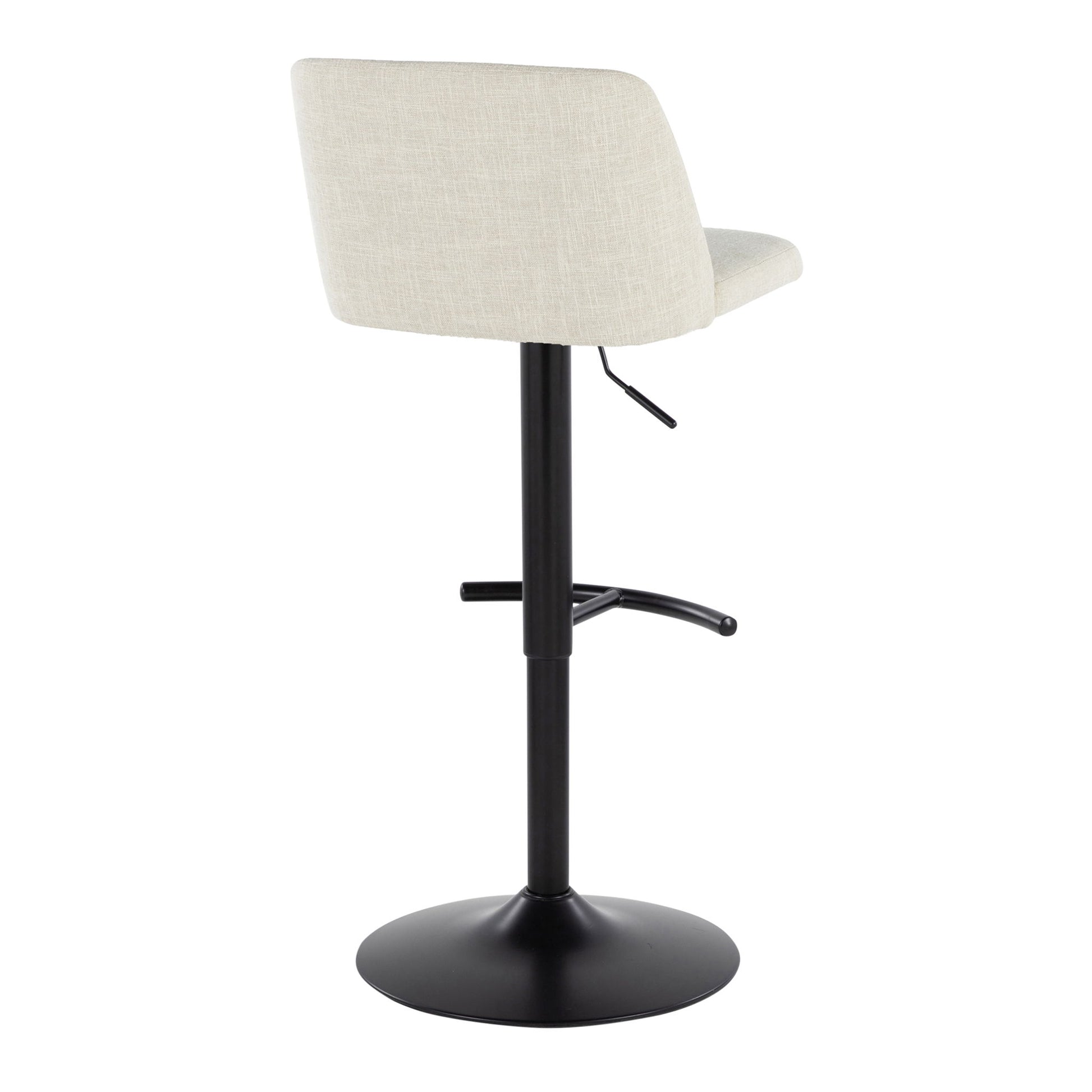 Toriano - Contemporary Adjustable Barstool Swivel With Rounded T Footrest (Set of 2) - Best Buy Furniture