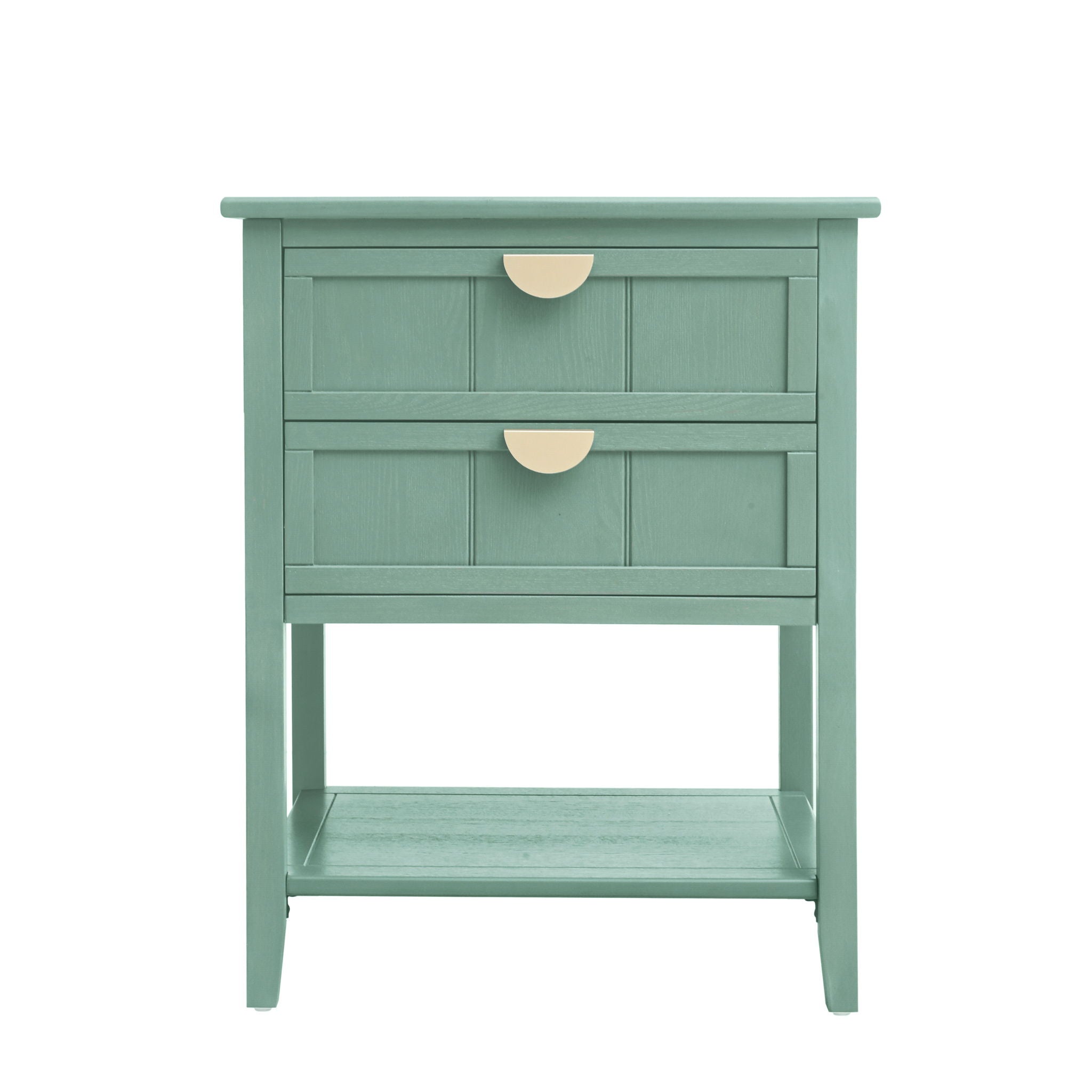 2 Drawer Side Table, American Style, End Table, Suitable For Bedroom, Living Room, Study - Best Buy Furniture