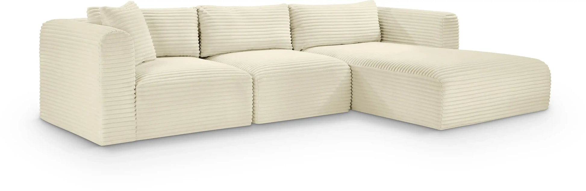 Shaggy - 3 Piece Modular Sectional - Best Buy Furniture