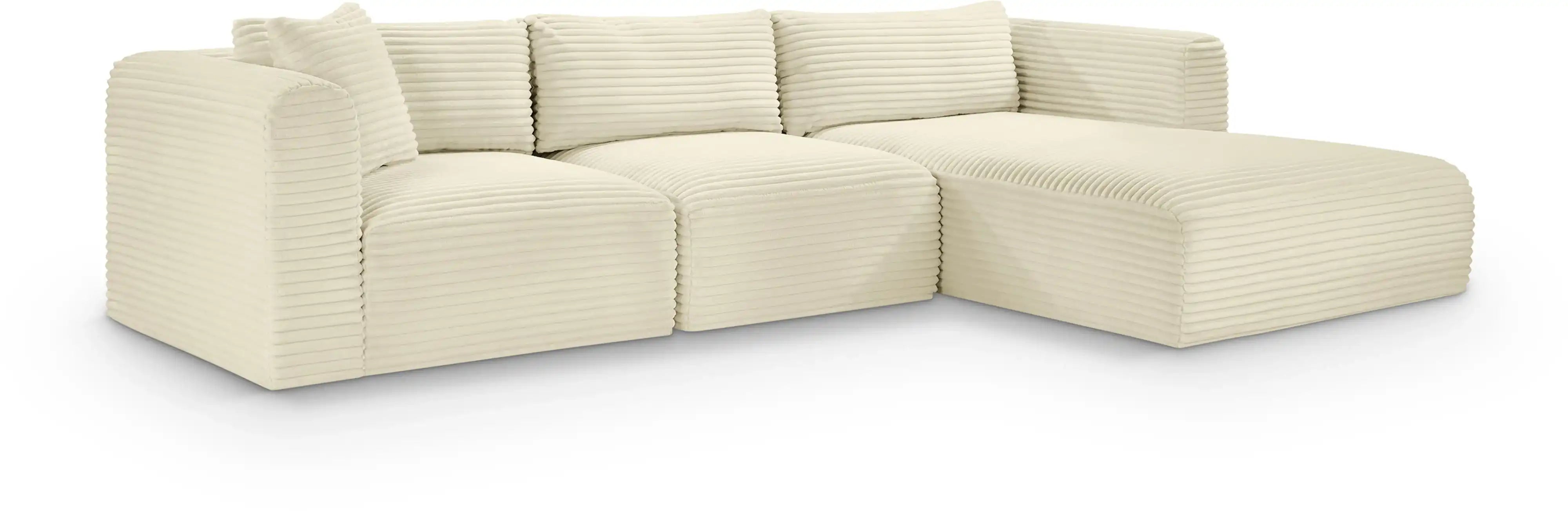 Shaggy - 3 Piece Modular Sectional - Best Buy Furniture