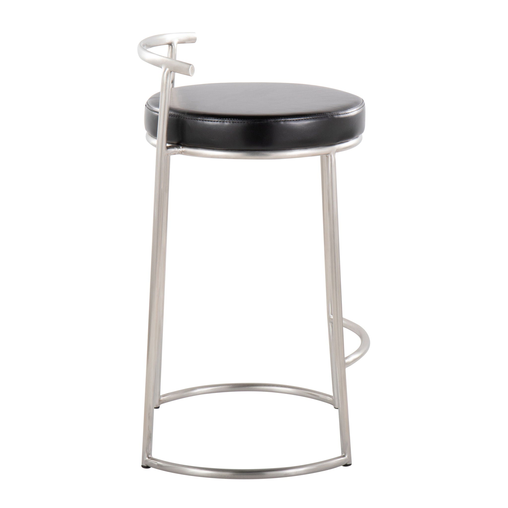 Fuji - Round, Contemporary Fixed Height Counter Stool (Set of 2) - Best Buy Furniture