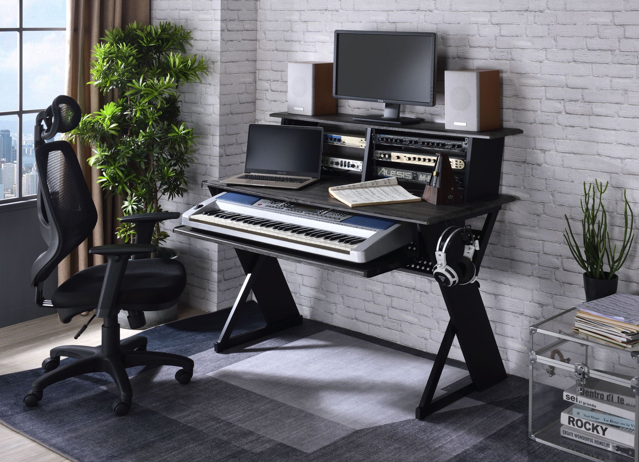 Humanity - Music Desk - Black - Best Buy Furniture