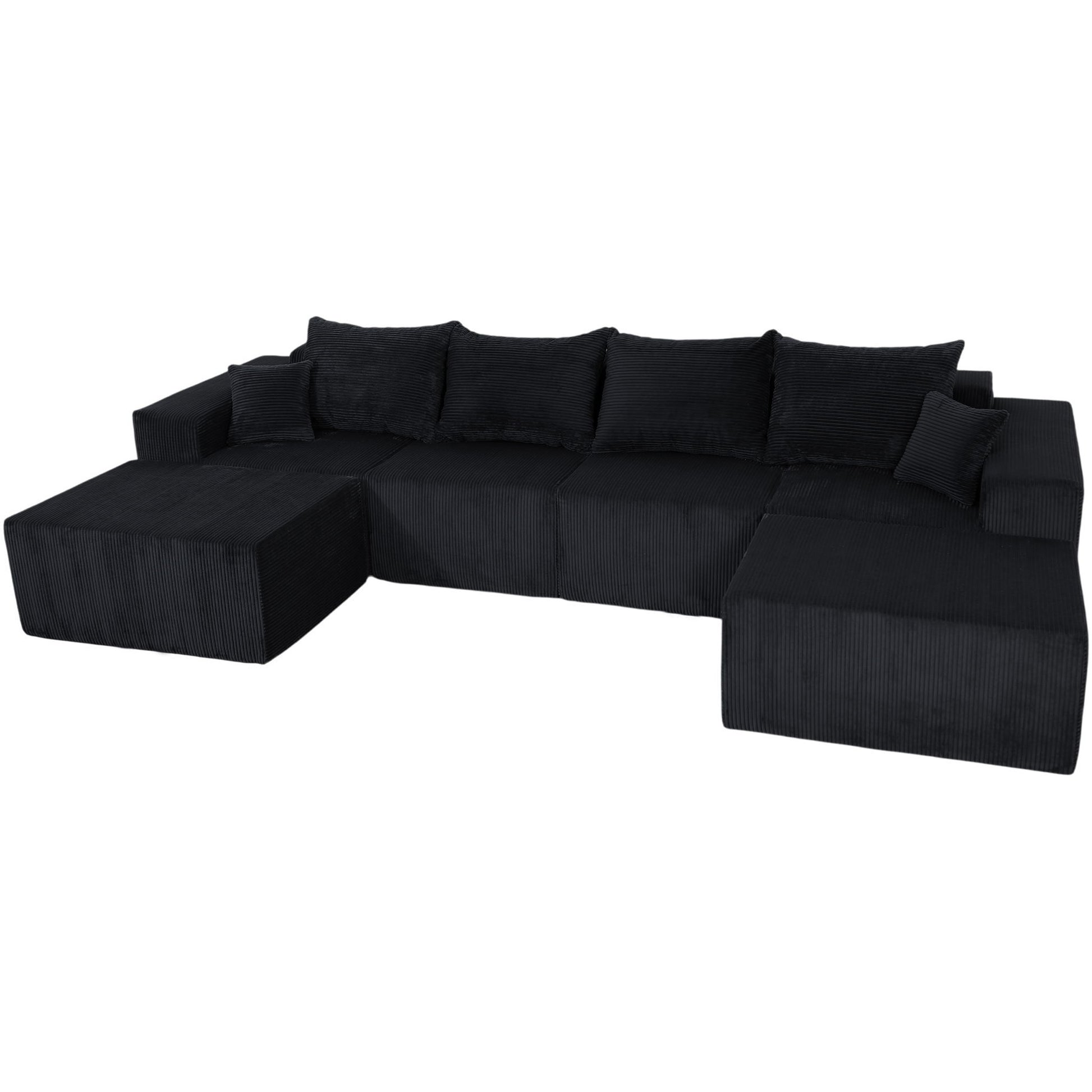 Modular Sectional Sofa, Convertible Couch With Chaise Corduroy - Best Buy Furniture