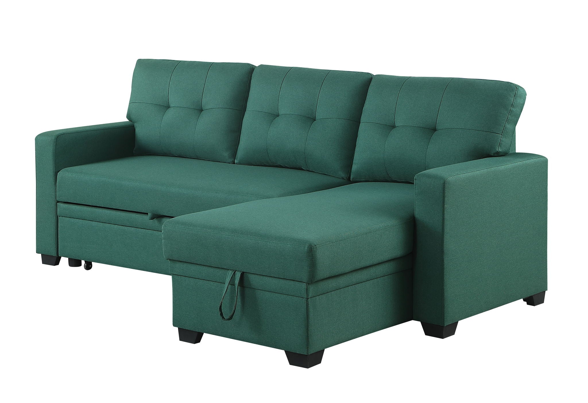 Upholstered Pull Out Sectional Sofa With Chaise - Best Buy Furniture