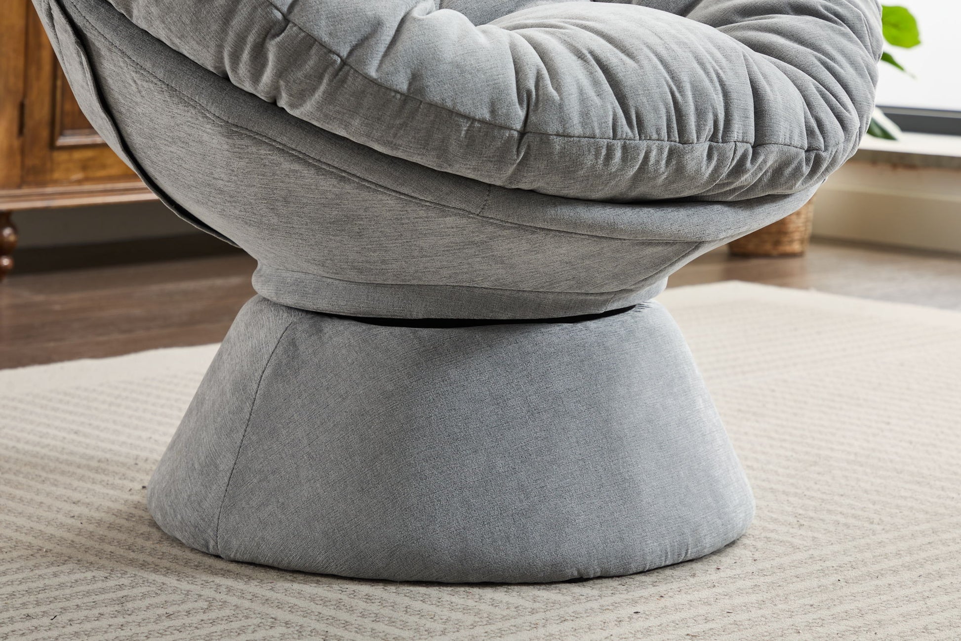 Oversized Swivel Accent Chair, 360 Swivel Barrel Chair, Papasan Chair For Living Room Bedroom - Best Buy Furniture