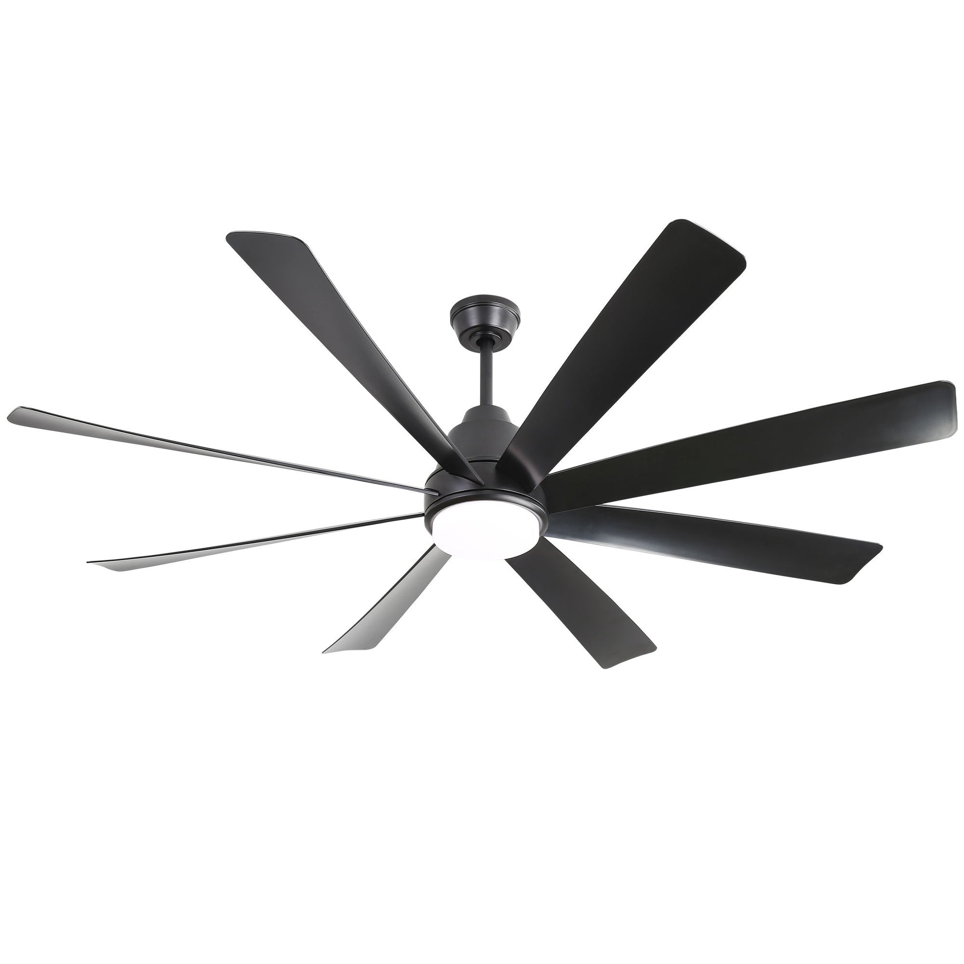 Large Ceiling Fans With Lights And Remote Control 6 Wind Speed DC Motor For Living Room - Black - Best Buy Furniture