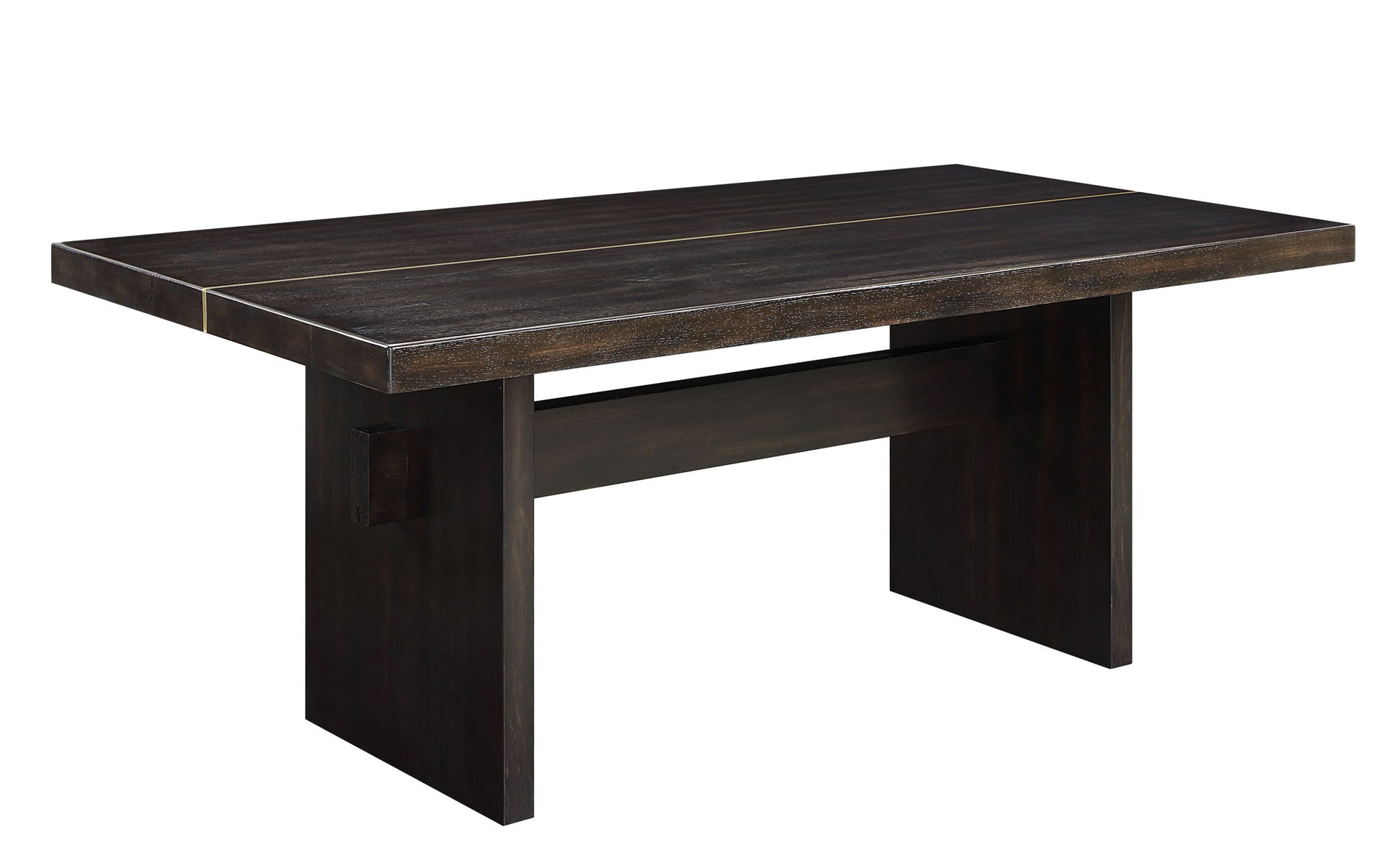 Jaramillo - 7 Pieces Dining Room Set - Gold / Rustic Espresso - Best Buy Furniture