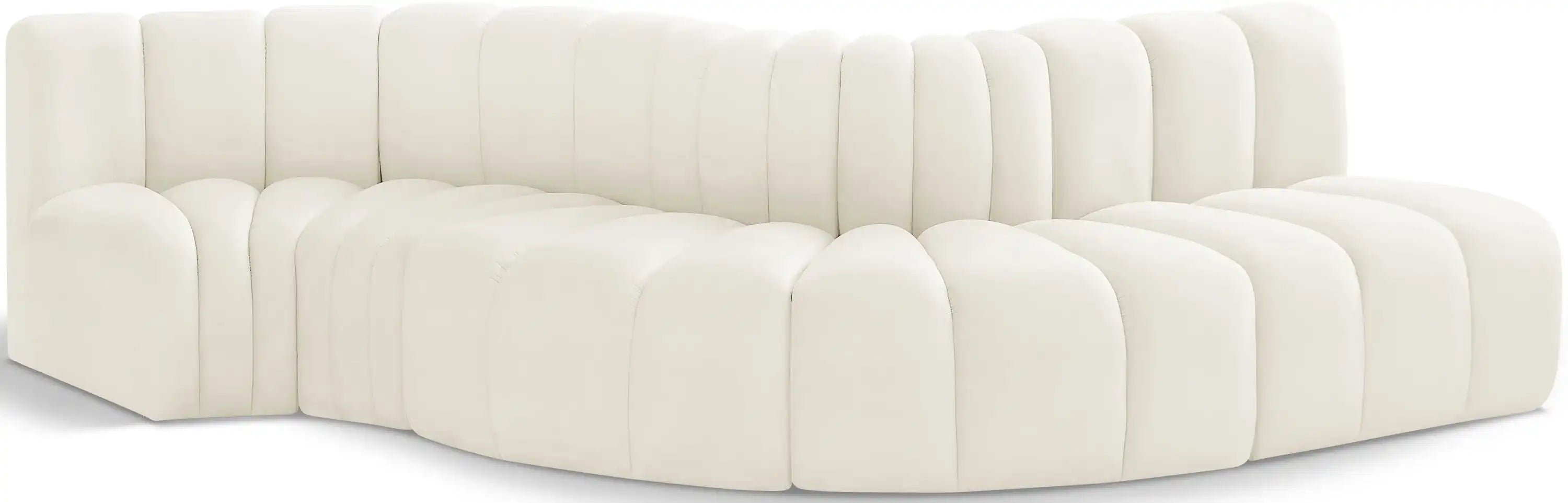 Arc - Velvet 5 Piece Modular Sofa - Best Buy Furniture