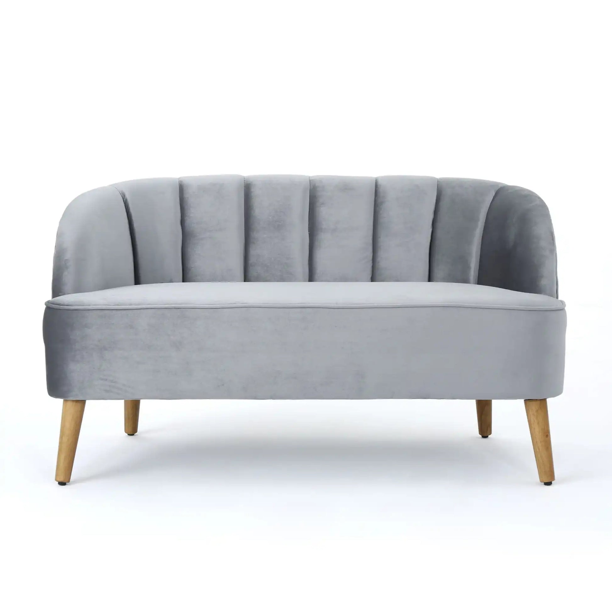 Modern Classic Shell Backed Loveseat - Best Buy Furniture
