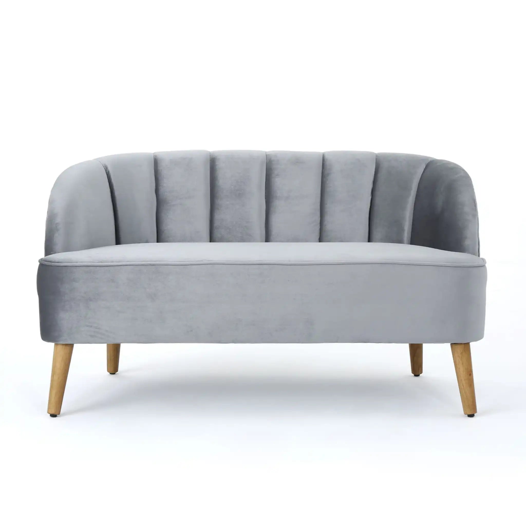 Modern Classic Shell Backed Loveseat - Best Buy Furniture