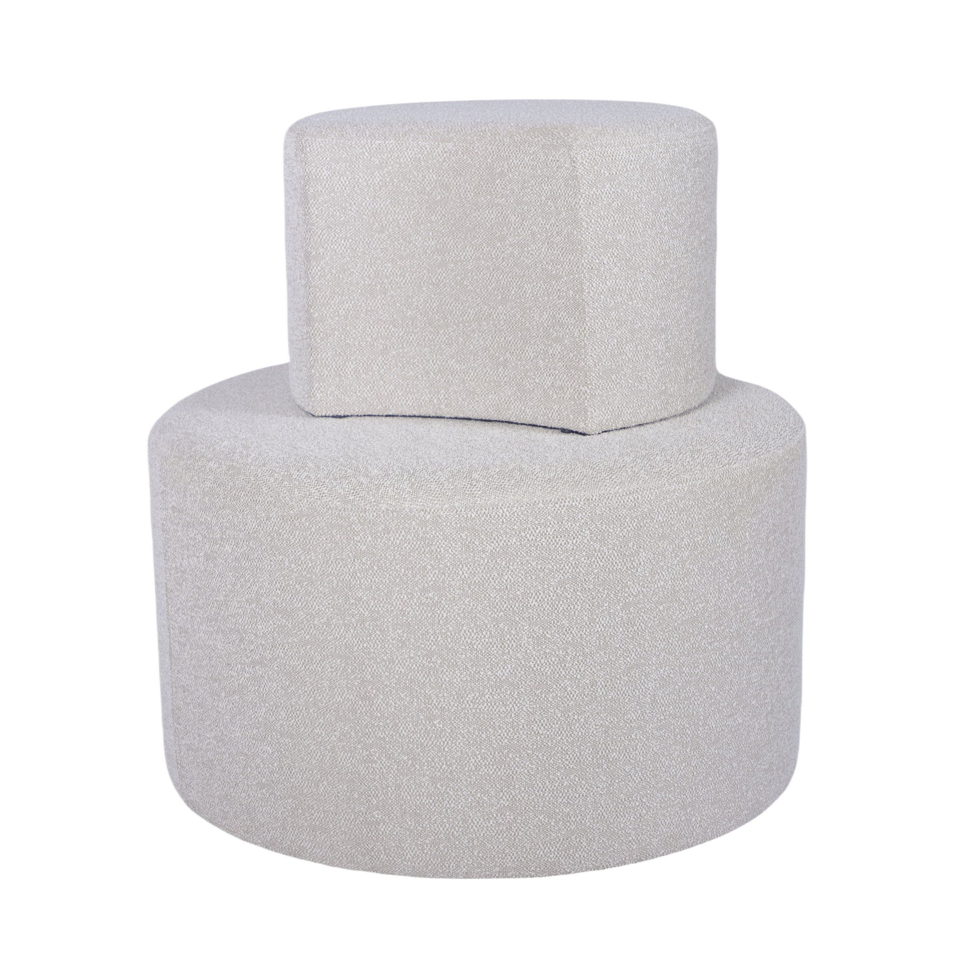 Upholstered Nesting Coffee Tables, Side Table, Footrest, Ottoman & Seat For Living Room Bedroom Entryway Office (Set of 2) - Beige - Best Buy Furniture