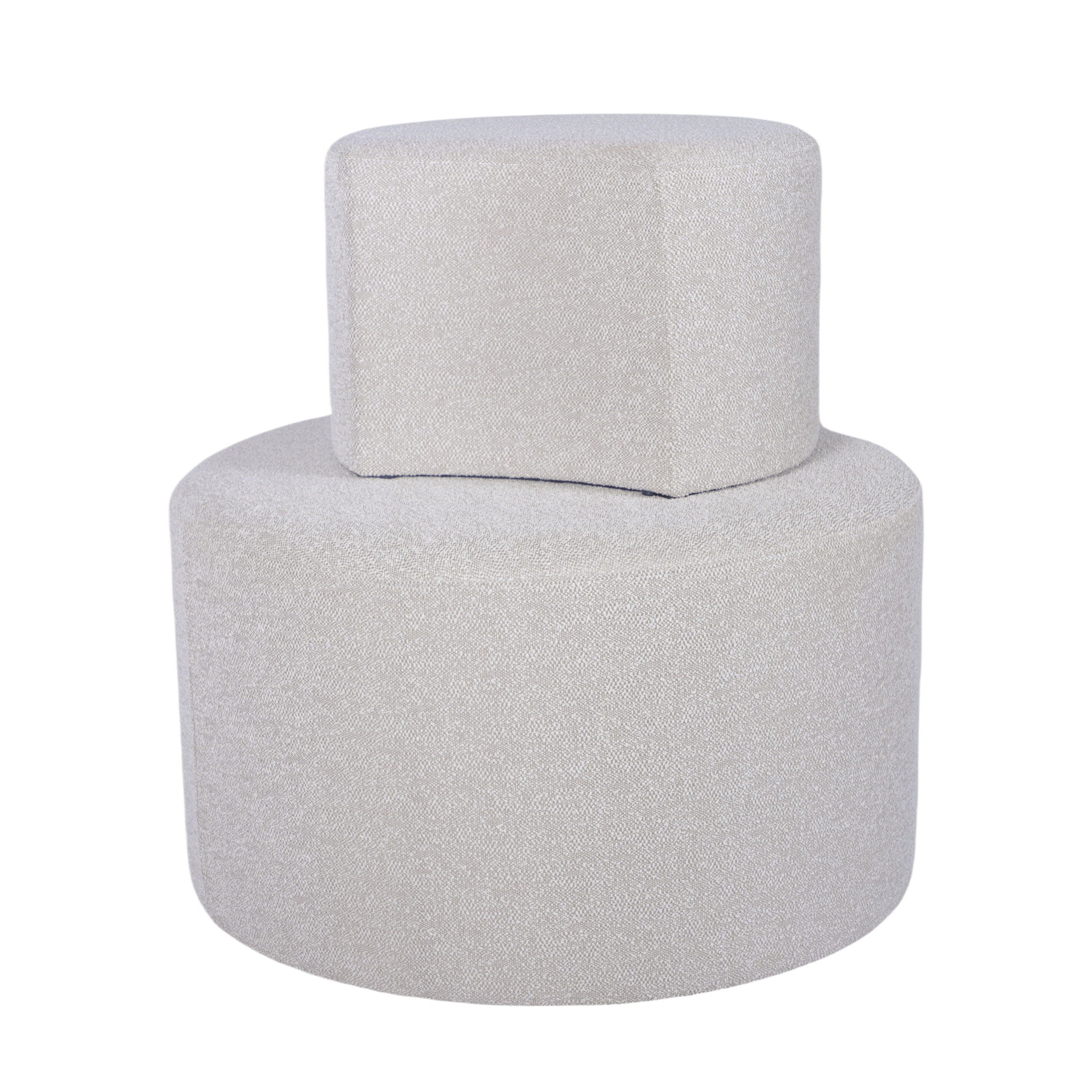 Upholstered Nesting Coffee Tables, Side Table, Footrest, Ottoman & Seat For Living Room Bedroom Entryway Office (Set of 2) - Beige - Best Buy Furniture