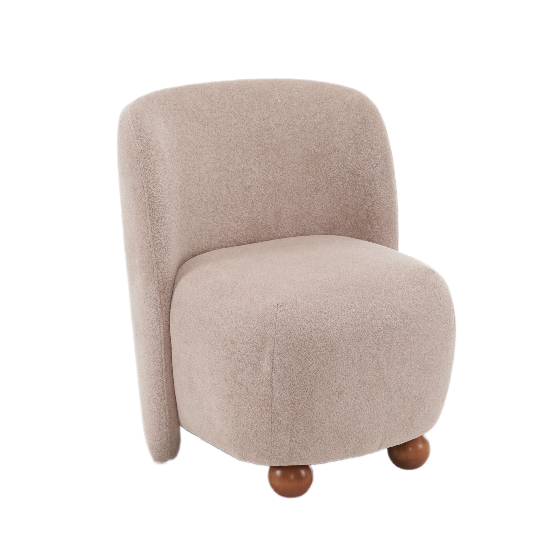 Modern Low Back Accent Upholstered Armless Living Room Chairs, Round Feet - Best Buy Furniture