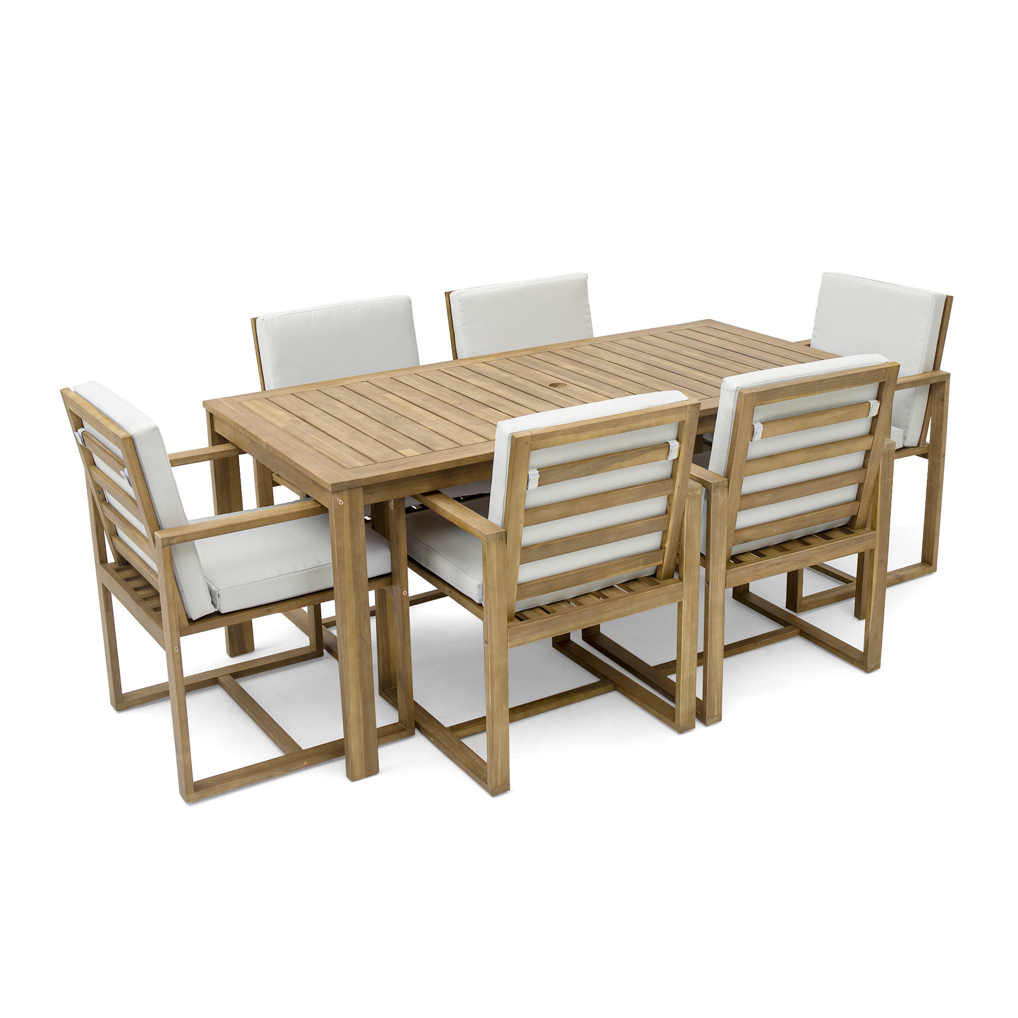 Patio Dining Set Outdoor Dining Table And Chair Set With And Removable Cushions For Patio - Best Buy Furniture