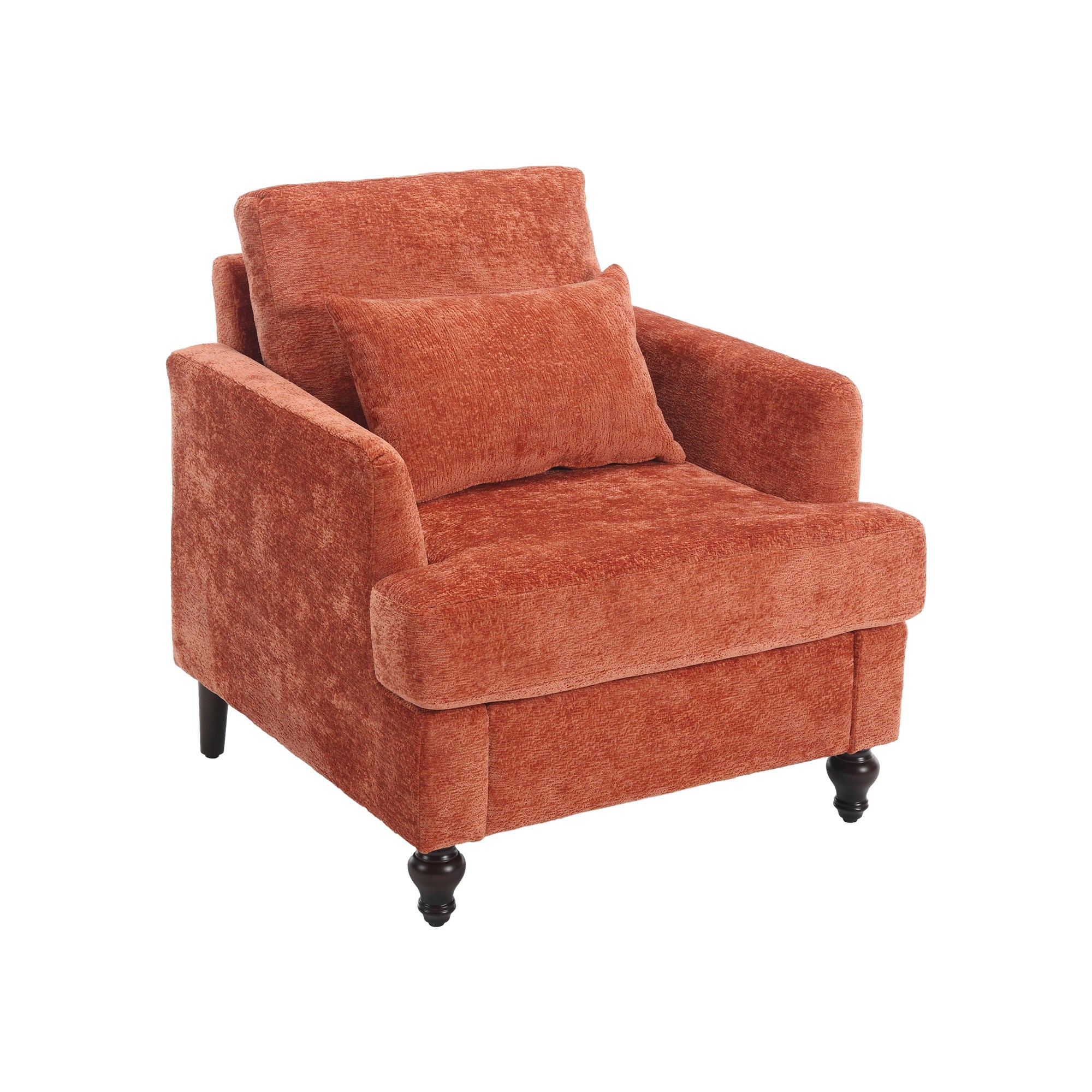 Modern Mid Century Wood Frame Armchair With Tufted Design - Best Buy Furniture