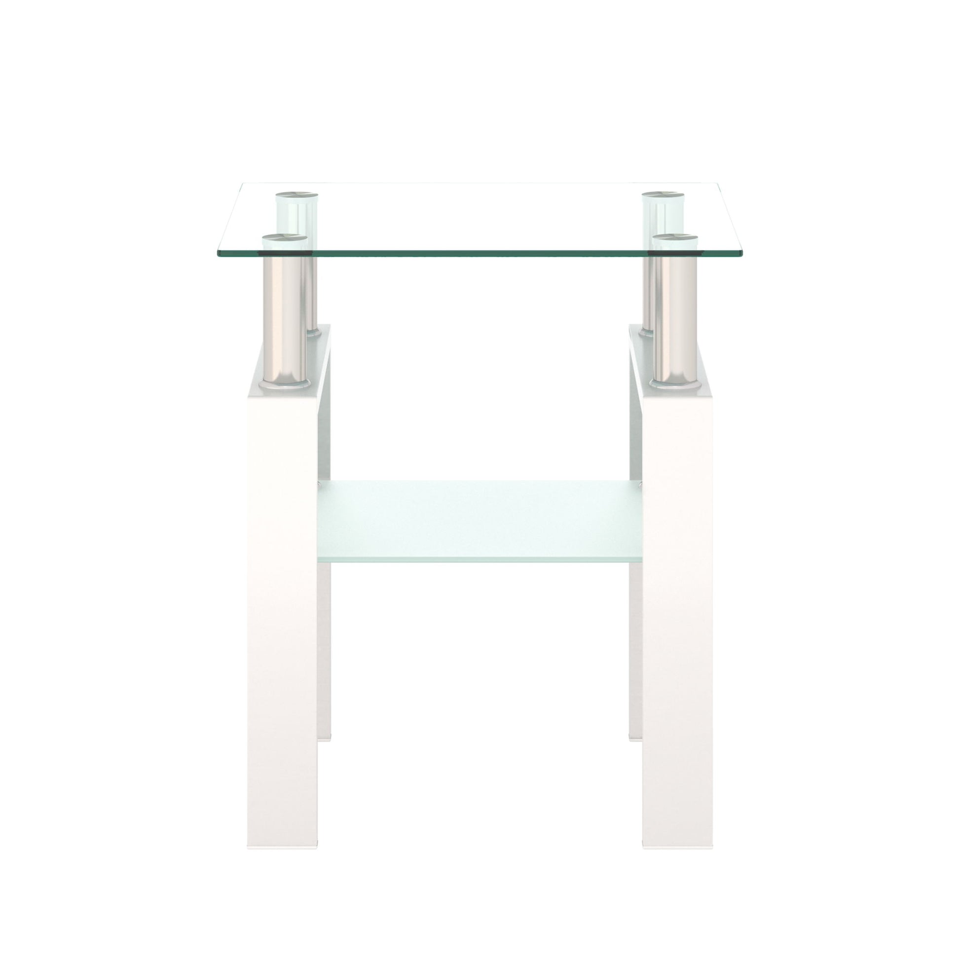 Modern Tempered Glass Tea Table, End Square Table For Living Room - Best Buy Furniture
