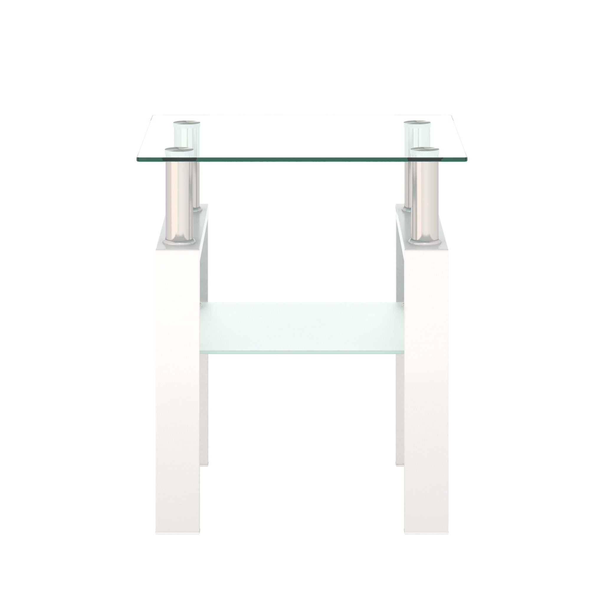 Modern Tempered Glass Tea Table, End Square Table For Living Room - Best Buy Furniture