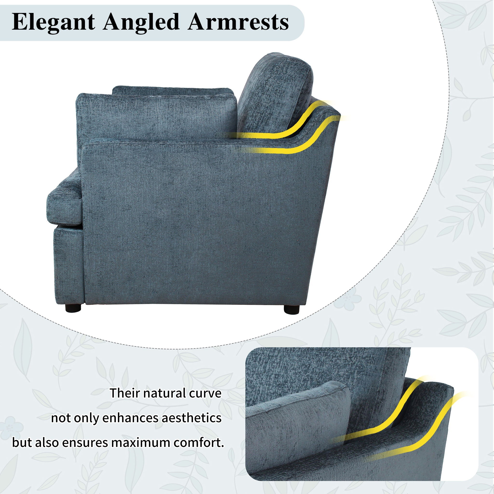 Oversized Accent Chair Comfortable Armrest Cushions, Versatile Neutral Style, Elegant Design, Durable Frame - Best Buy Furniture