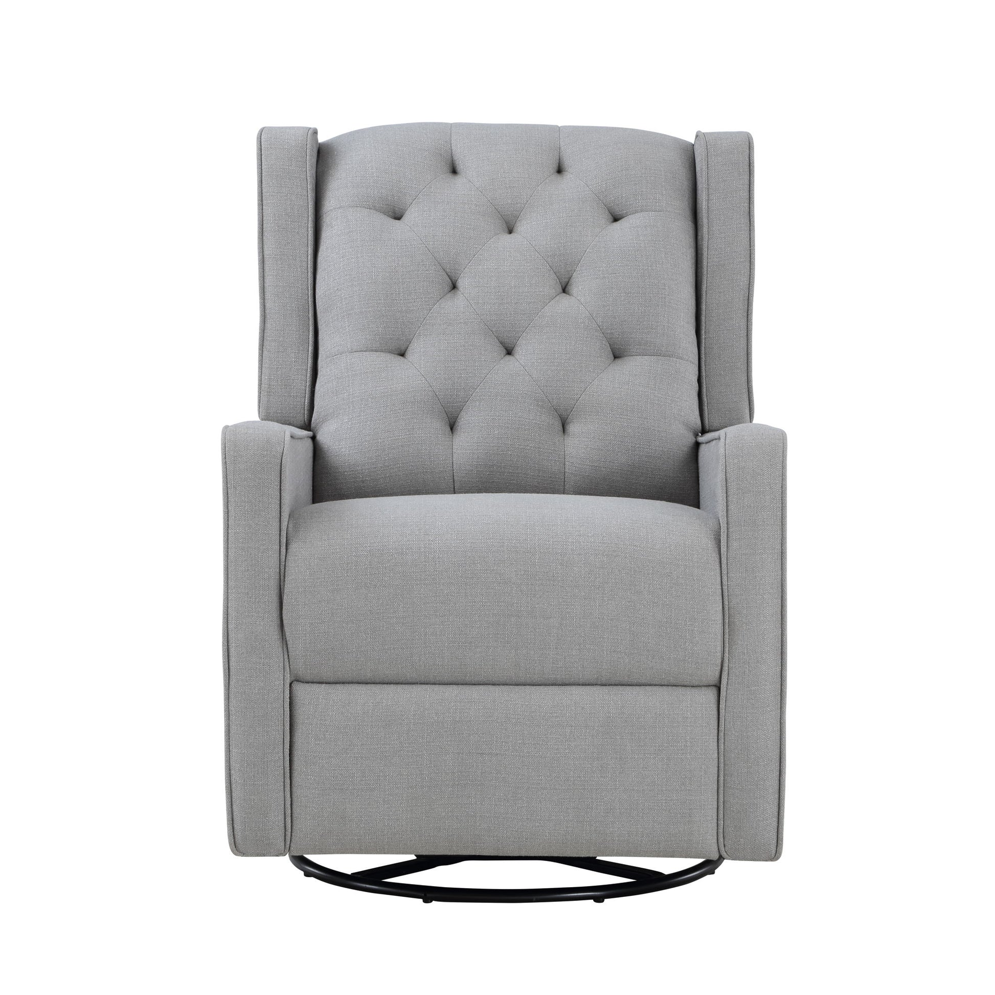 Milah - Gliding Swivel Recliner Tufted - Best Buy Furniture