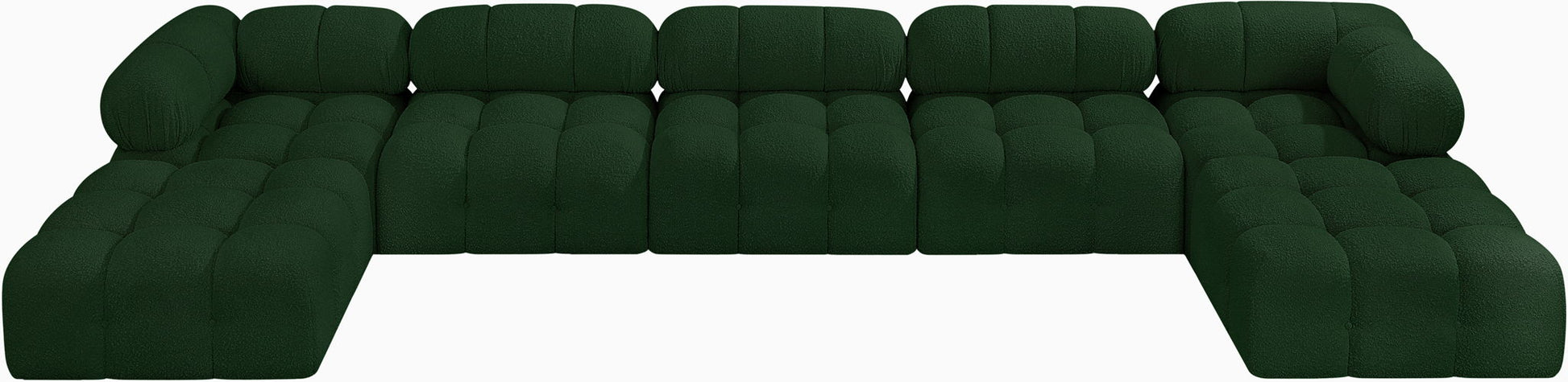 Ames - 7 Piece Fabric Modular U-Shaped Sectional - Best Buy Furniture