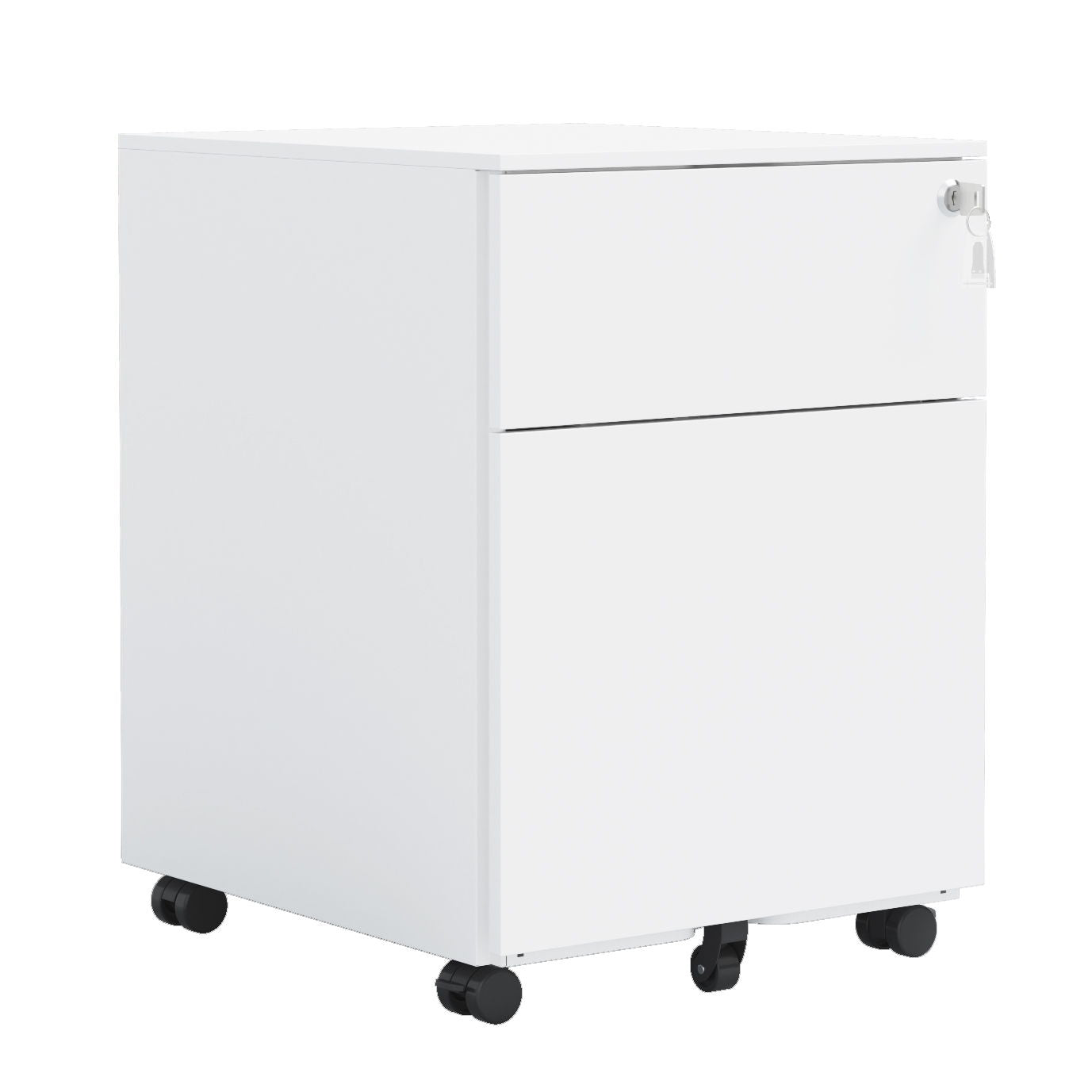 2 Drawer Mobile File Cabinet With Lock Steel File Cabinet For Legal / Letter / A4 / F4 Size / Home / Office Design - Best Buy Furniture