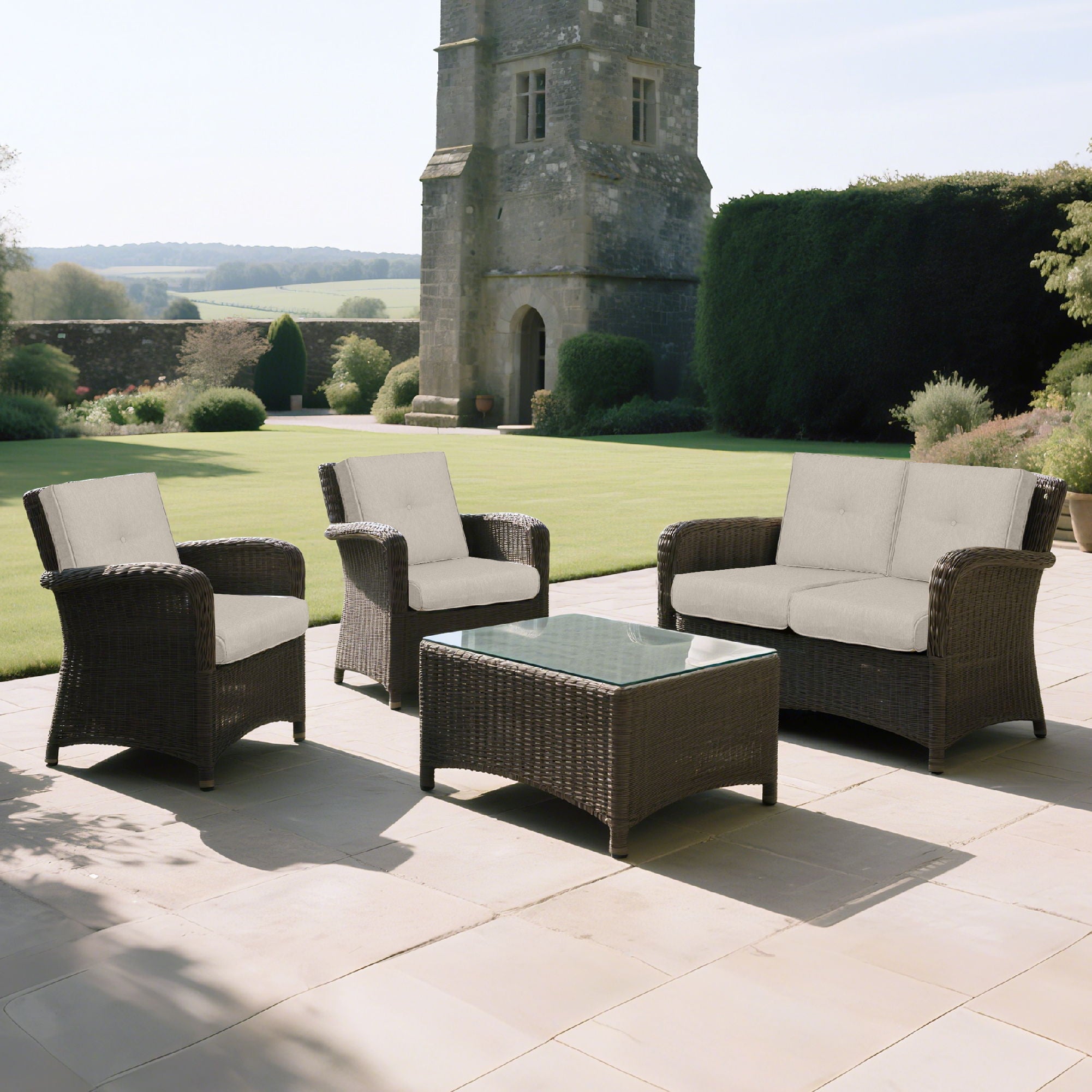 High Back Patio Chair Cushions For Garden (Set of 2) - Best Buy Furniture
