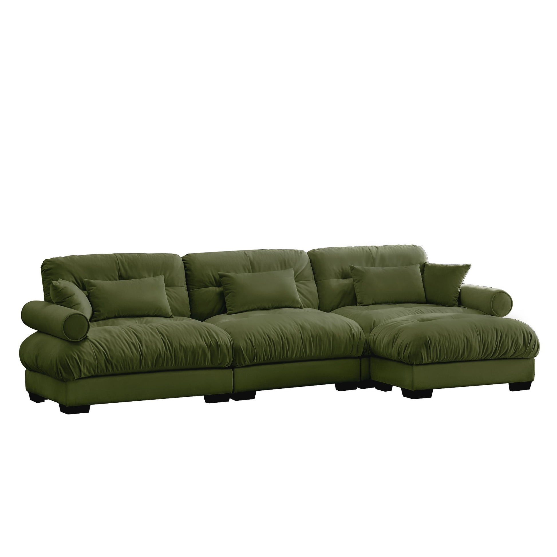 Super Comfort Oversized Modular Sectional Sofa With Movable Ottoman - Best Buy Furniture