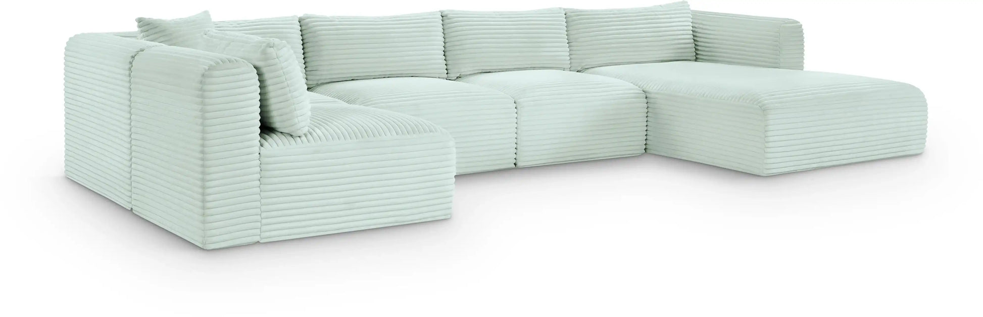 Shaggy - 5 Piece Modular U-Shaped Sectional - Best Buy Furniture