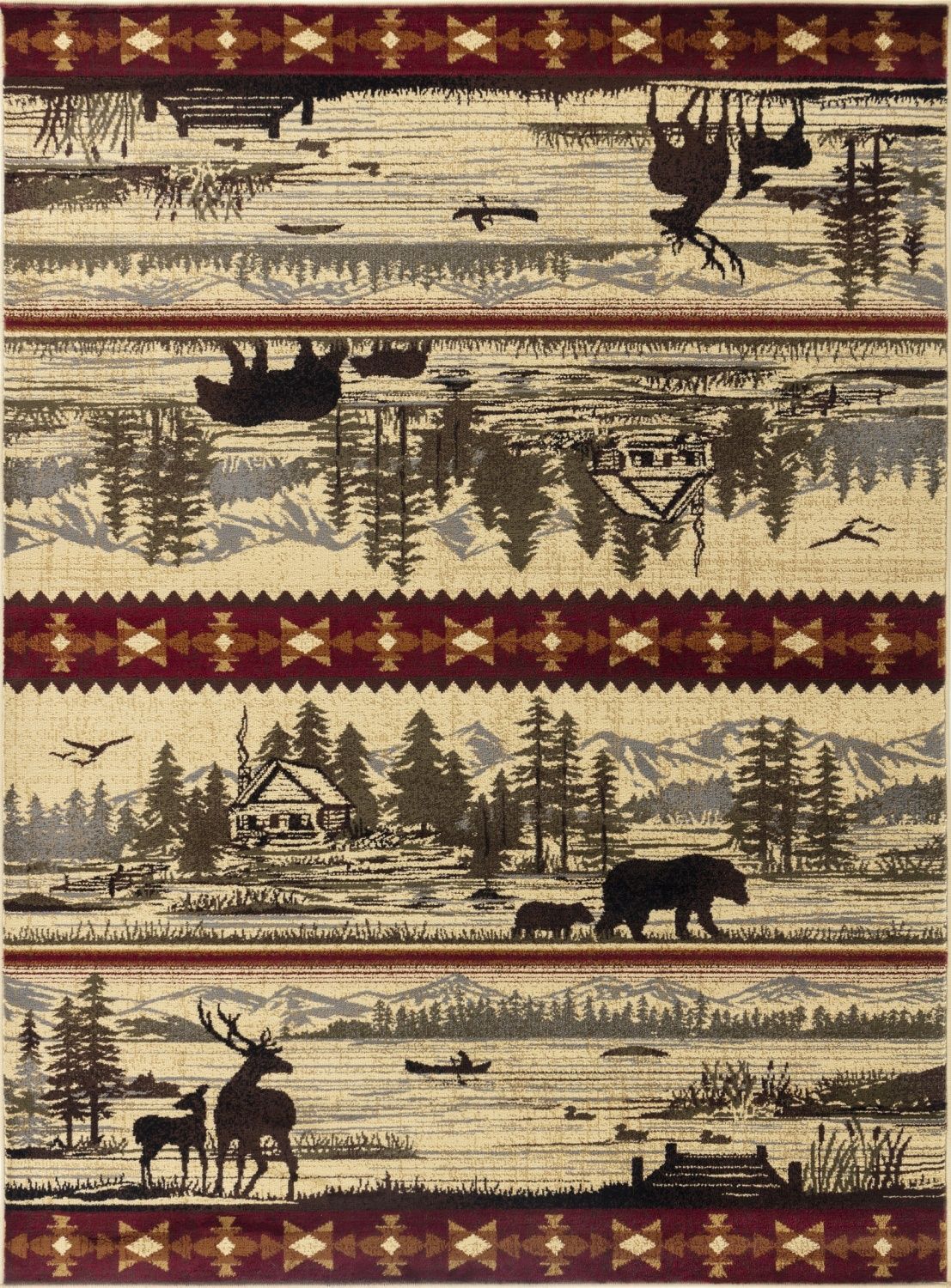 Nature's Nest - GC_CBL3005 Lodge Area Rug - Best Buy Furniture
