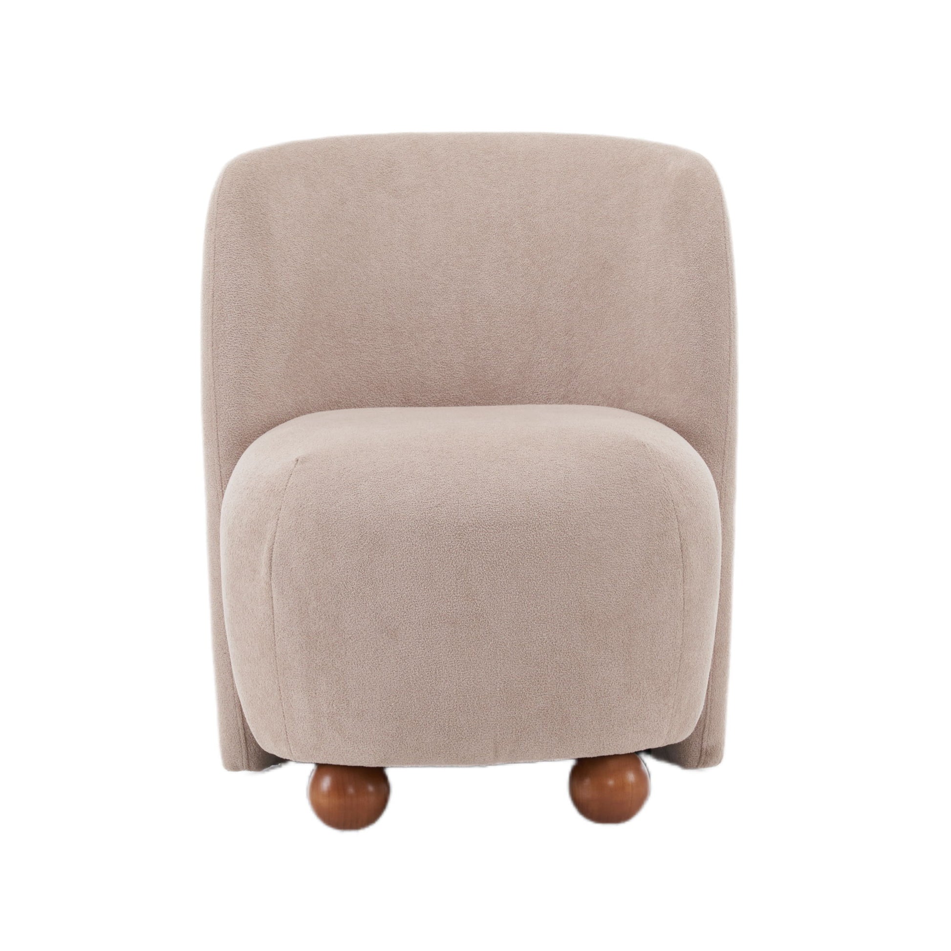 Modern Low Back Accent Upholstered Armless Living Room Chairs, Round Feet - Best Buy Furniture