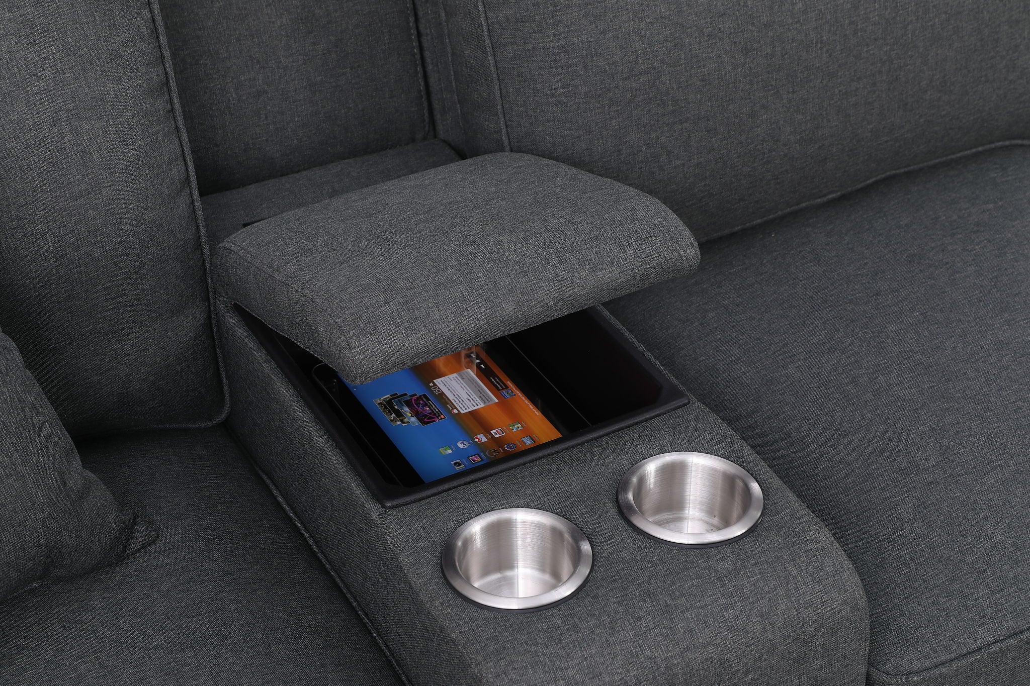 Tina - 8 Piece Upholstered Sectional With Ottoman - Best Buy Furniture