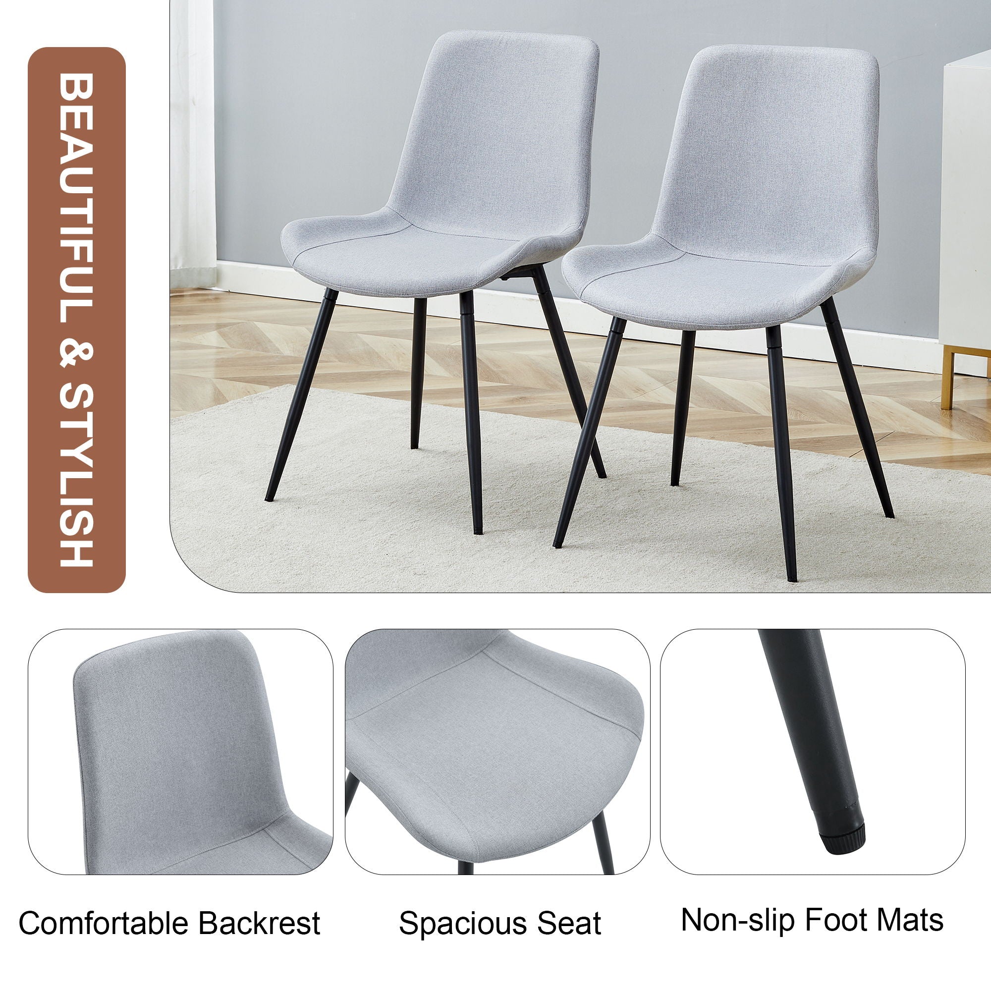 Modern Medieval Style Restaurant Cushioned Chairs With Suede Backrests - Best Buy Furniture