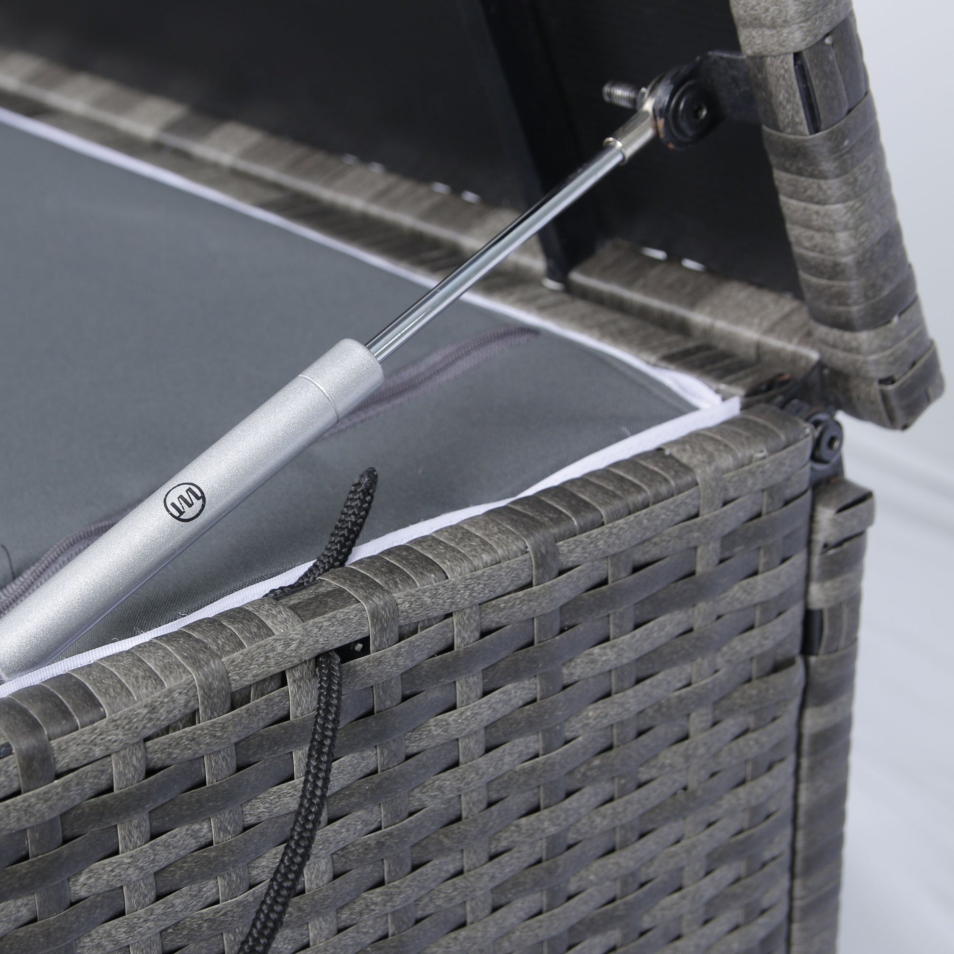 Outdoor Storage Box, Wicker Patio Deck Boxes With Lid, Outdoor Cushion Storage For Kids Toys, Pillows, Towel, Wicker - Best Buy Furniture