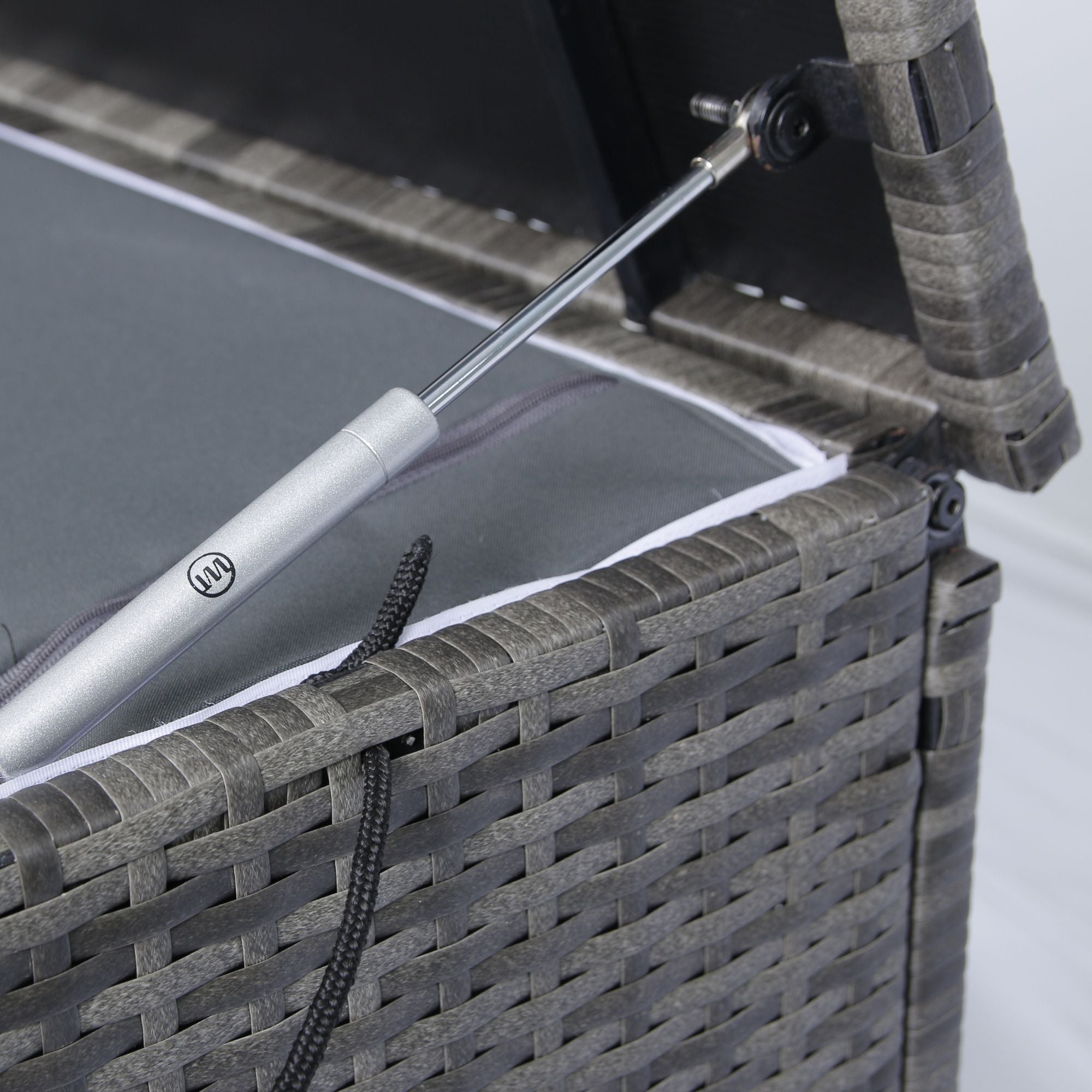 Outdoor Storage Box, Wicker Patio Deck Boxes With Lid, Outdoor Cushion Storage For Kids Toys, Pillows, Towel, Wicker - Best Buy Furniture