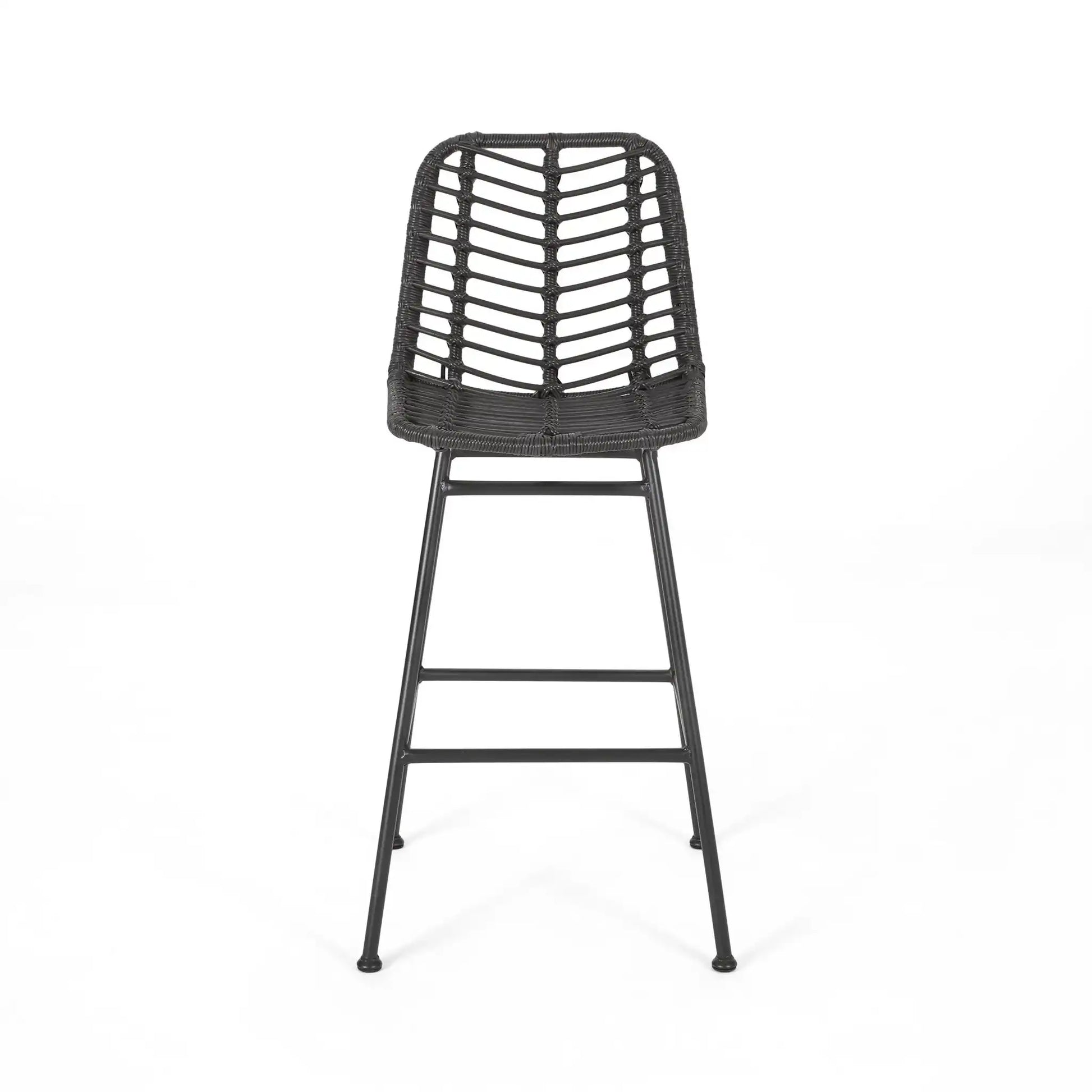 Sawtelle - Outdoor Wicker Barstools (Set of 2) - Best Buy Furniture