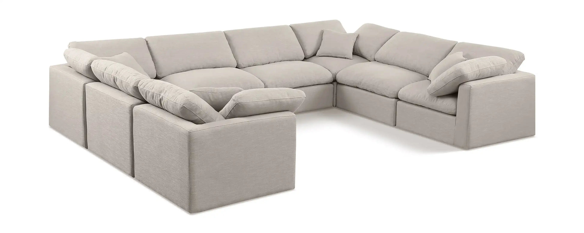 Indulge - Linen 8 Piece Modular Sectional - Best Buy Furniture