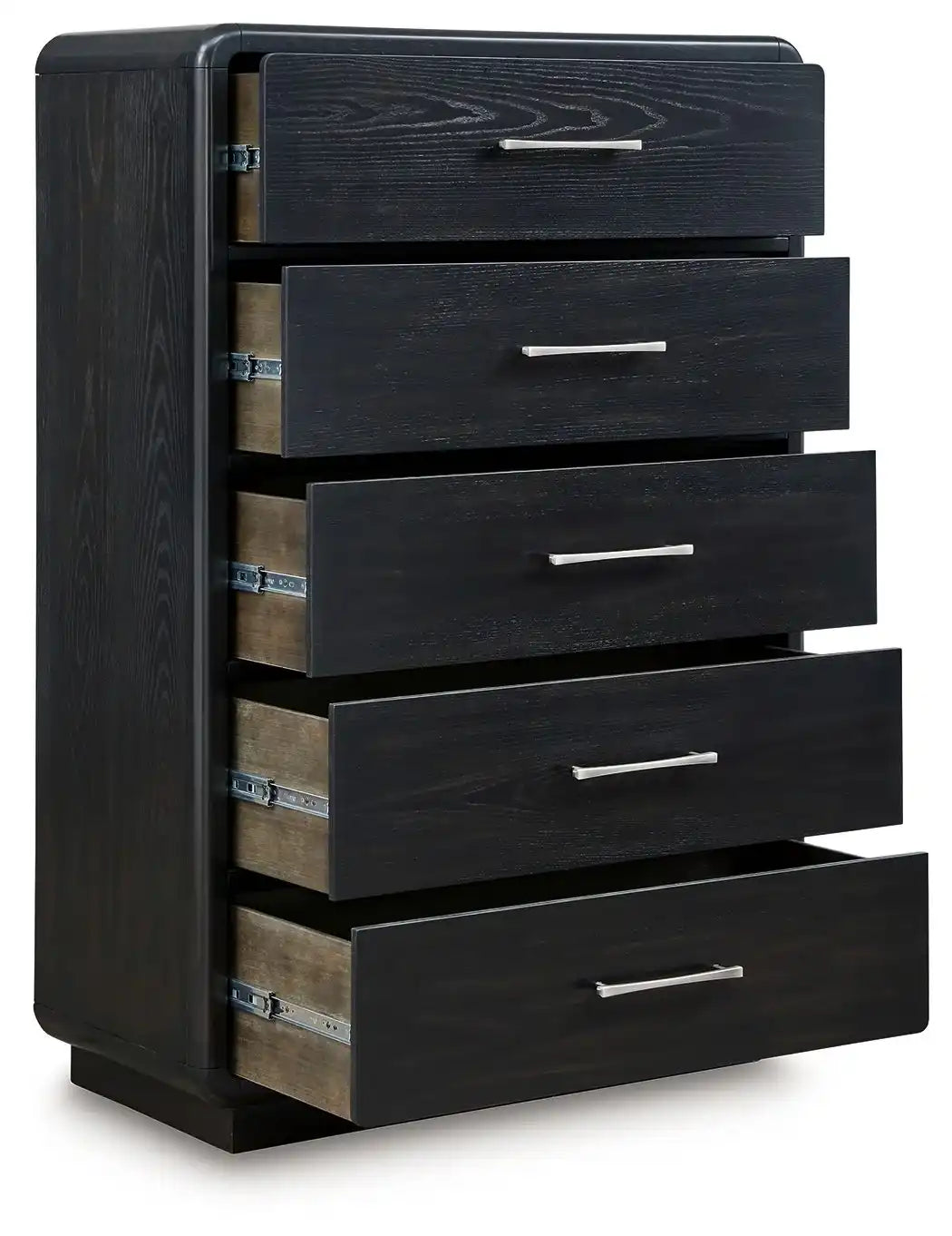 Rowanbeck - Five Drawer Chest - Black - Best Buy Furniture