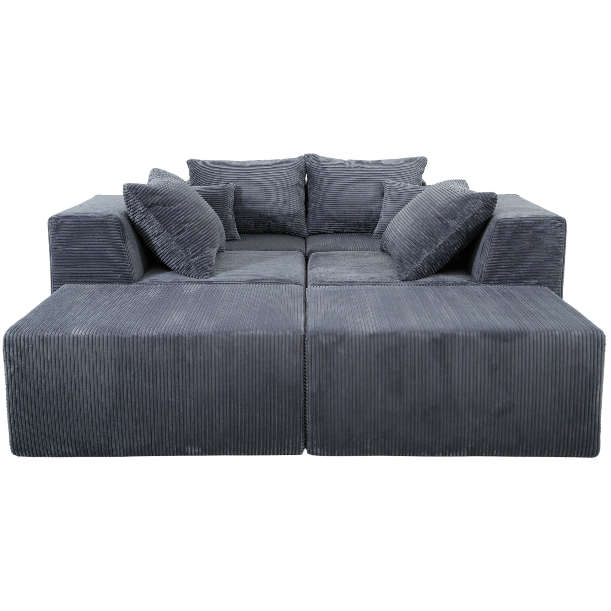 Modular Sectional Sofa, Convertible Couch With Chaise Corduroy - Best Buy Furniture