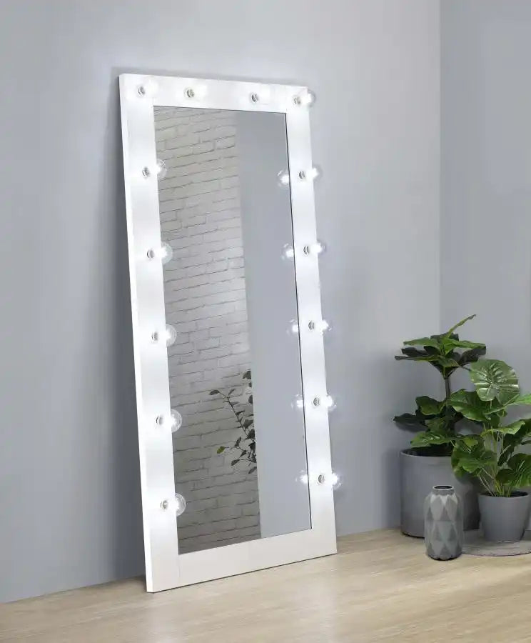 Zayan - Length Floor Mirror With Lighting - Best Buy Furniture