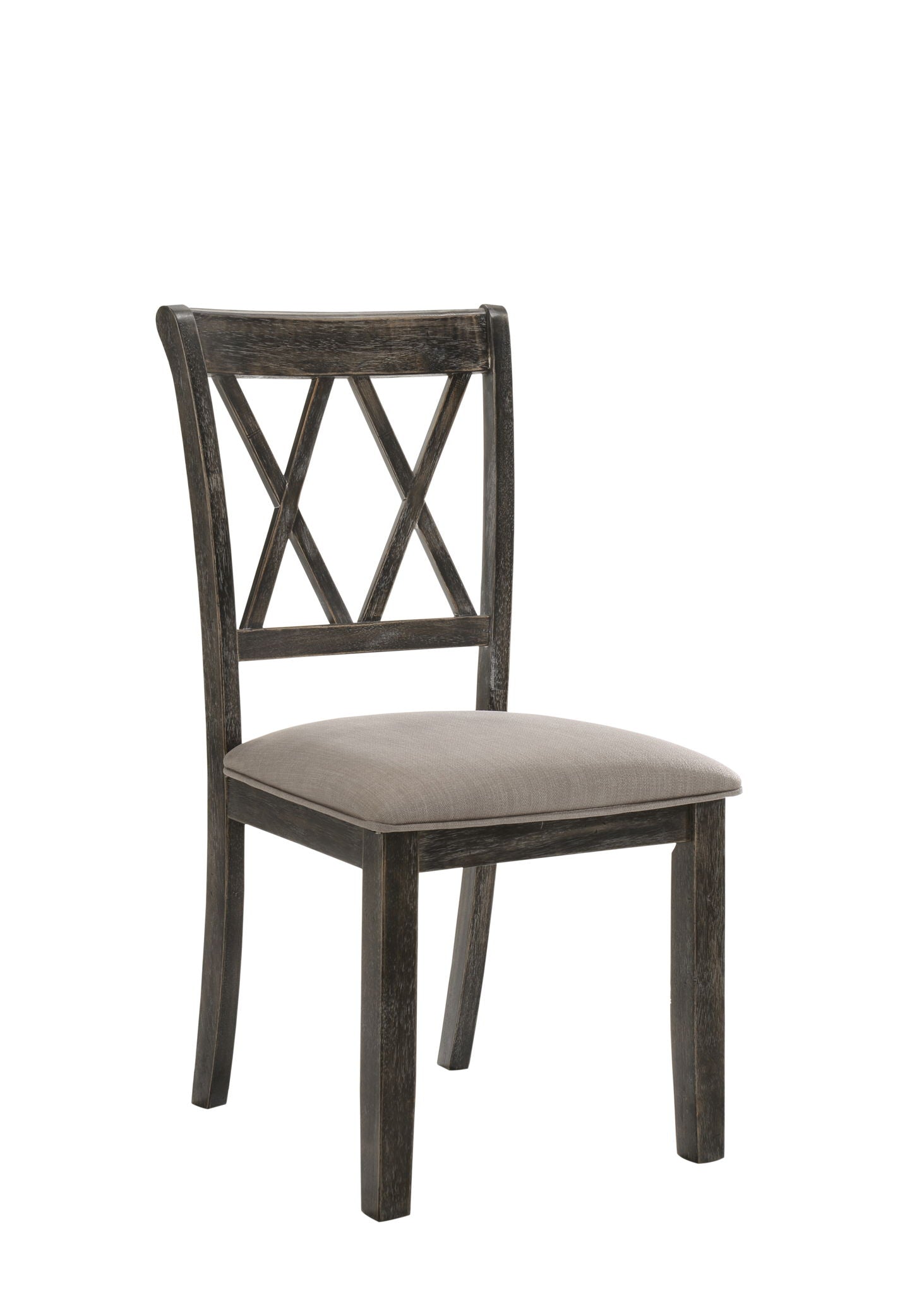 Claudia II - Weathered Side Chair (Set of 2) - Beige / Gray - Best Buy Furniture