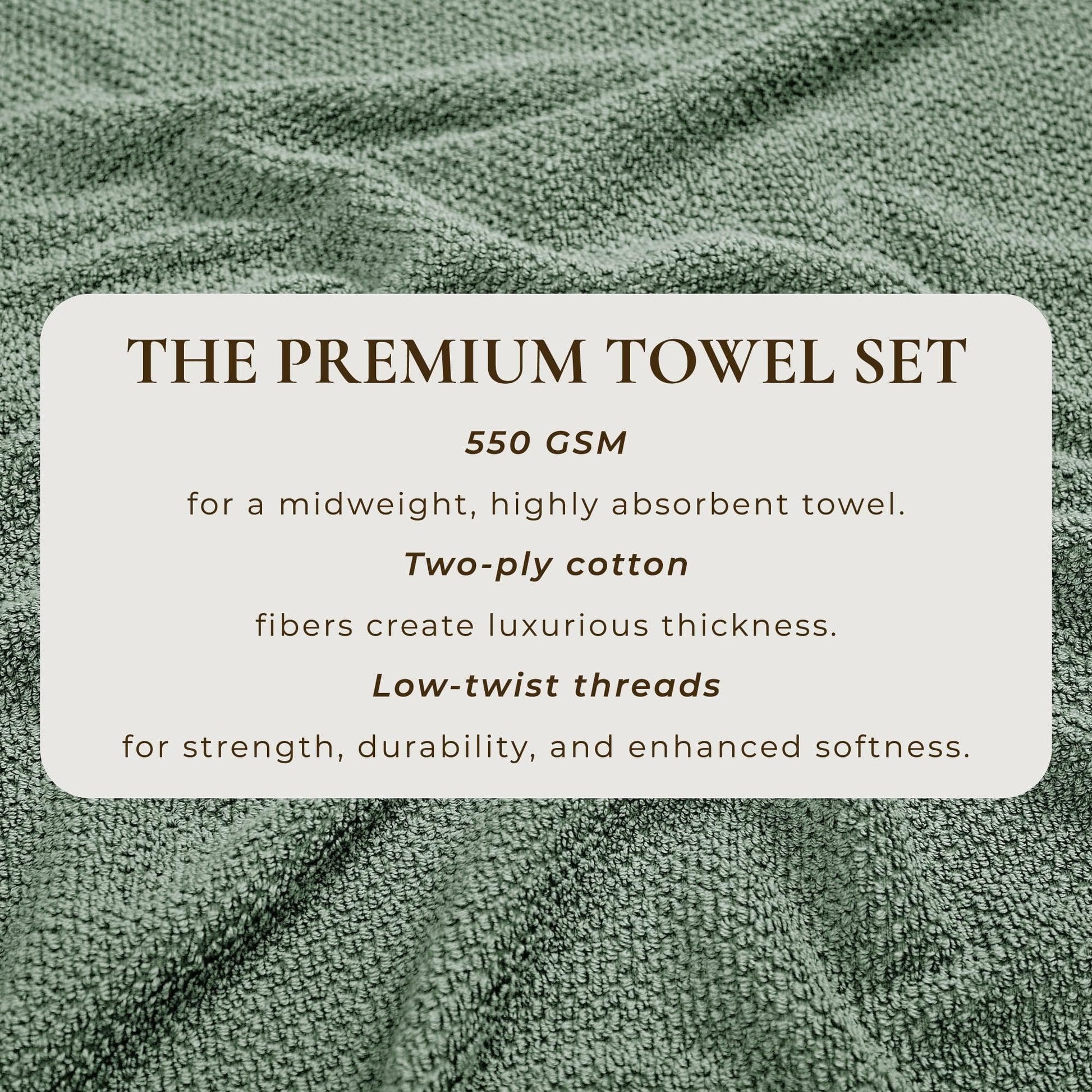 Cotton Textured Bath Towel Set - Acacia Collection - Best Buy Furniture