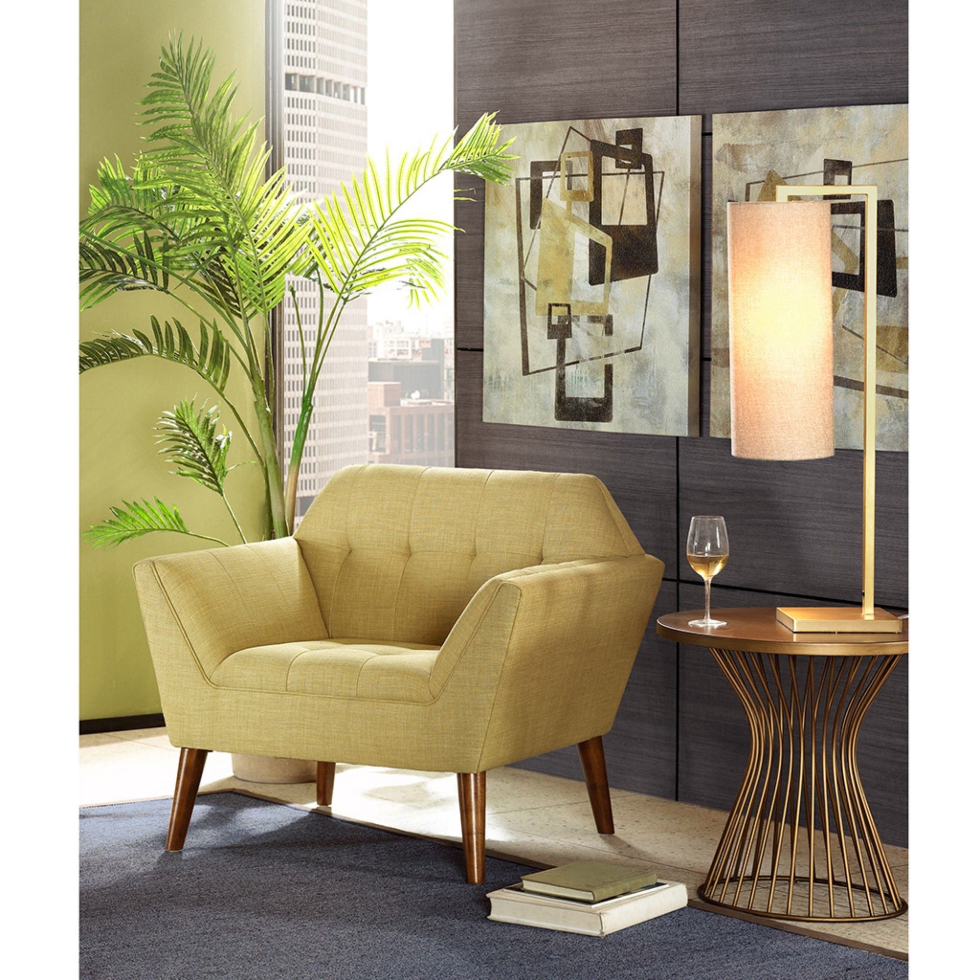 Modern Lounge Chair With Button Tufting - Best Buy Furniture