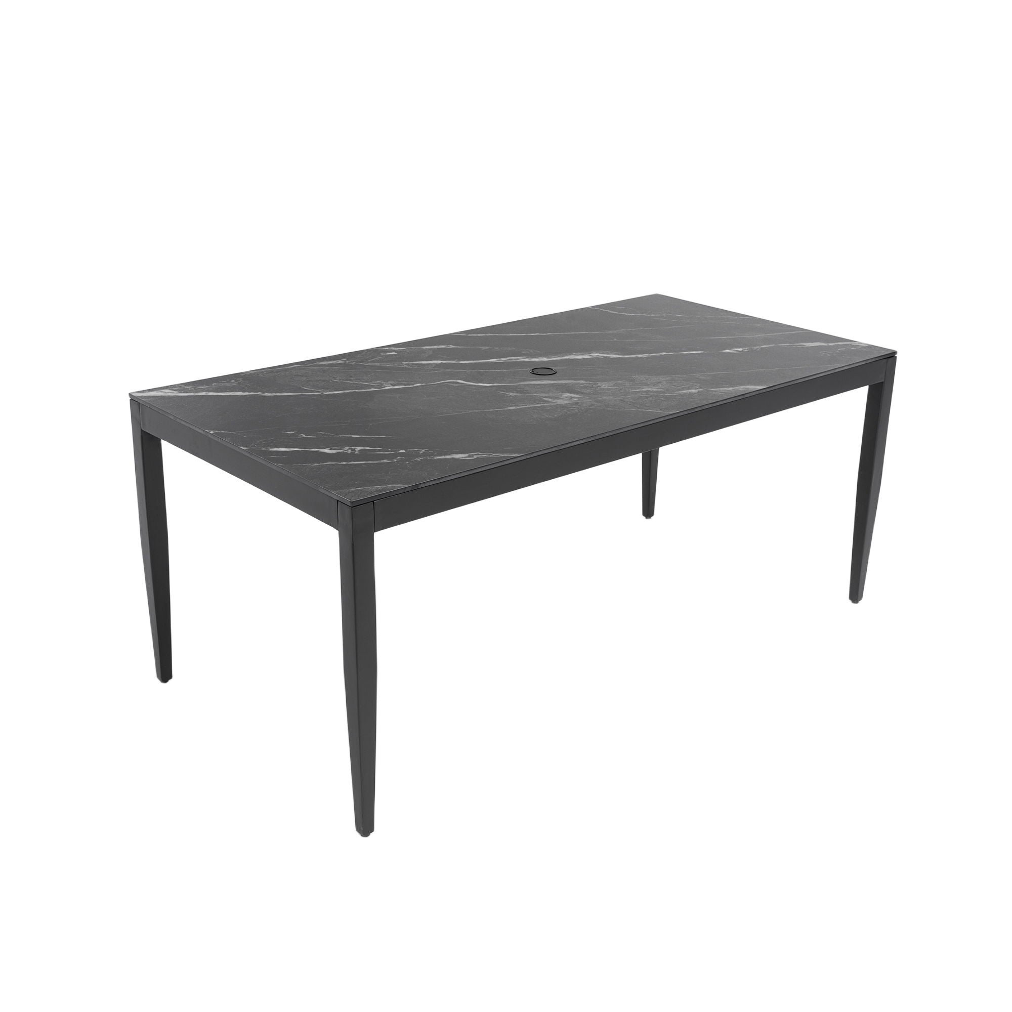 Outdoor Modern Patio Dining Table, Post Tapered Legs, Weatherproof & Rust Free - Best Buy Furniture