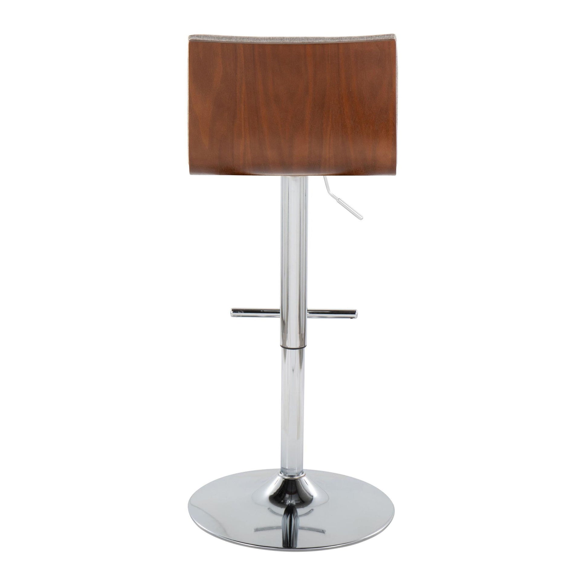 Mason - Contemporary Adjustable Barstool & Swivel With Straight T Footrest (Set of 2) - Best Buy Furniture