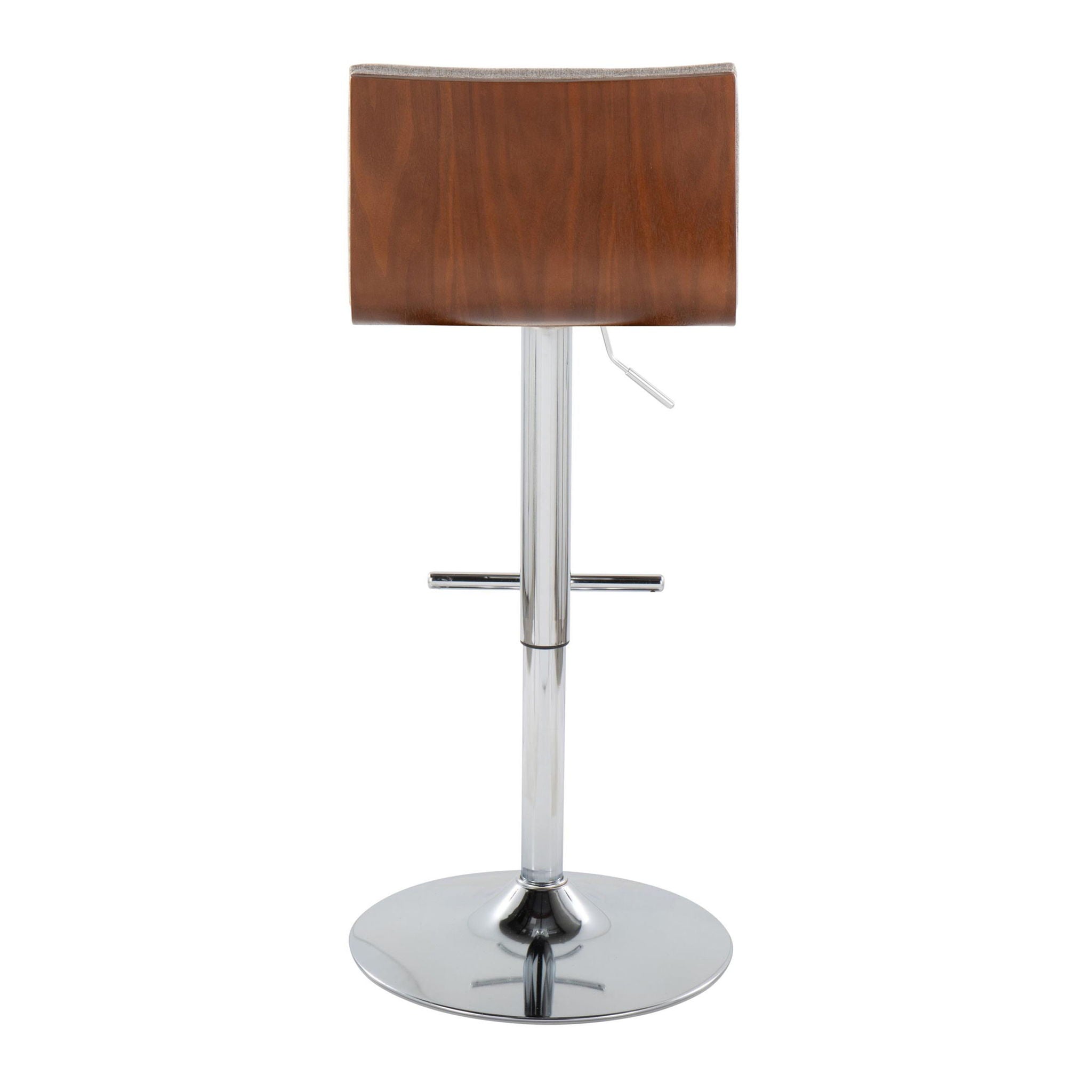 Mason - Contemporary Adjustable Barstool & Swivel With Straight T Footrest (Set of 2) - Best Buy Furniture