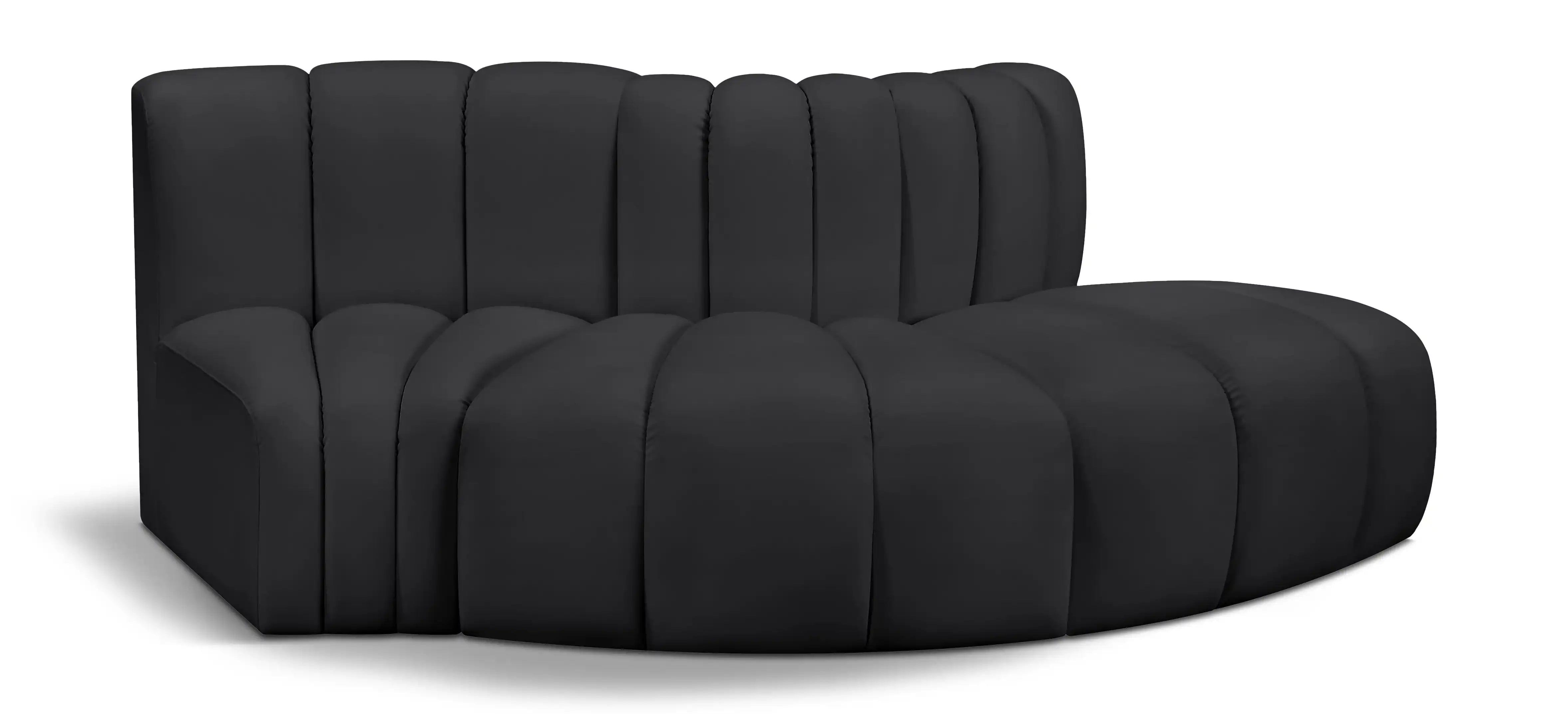 Arc - Faux Leather 3 Piece Modular Sofa - Best Buy Furniture