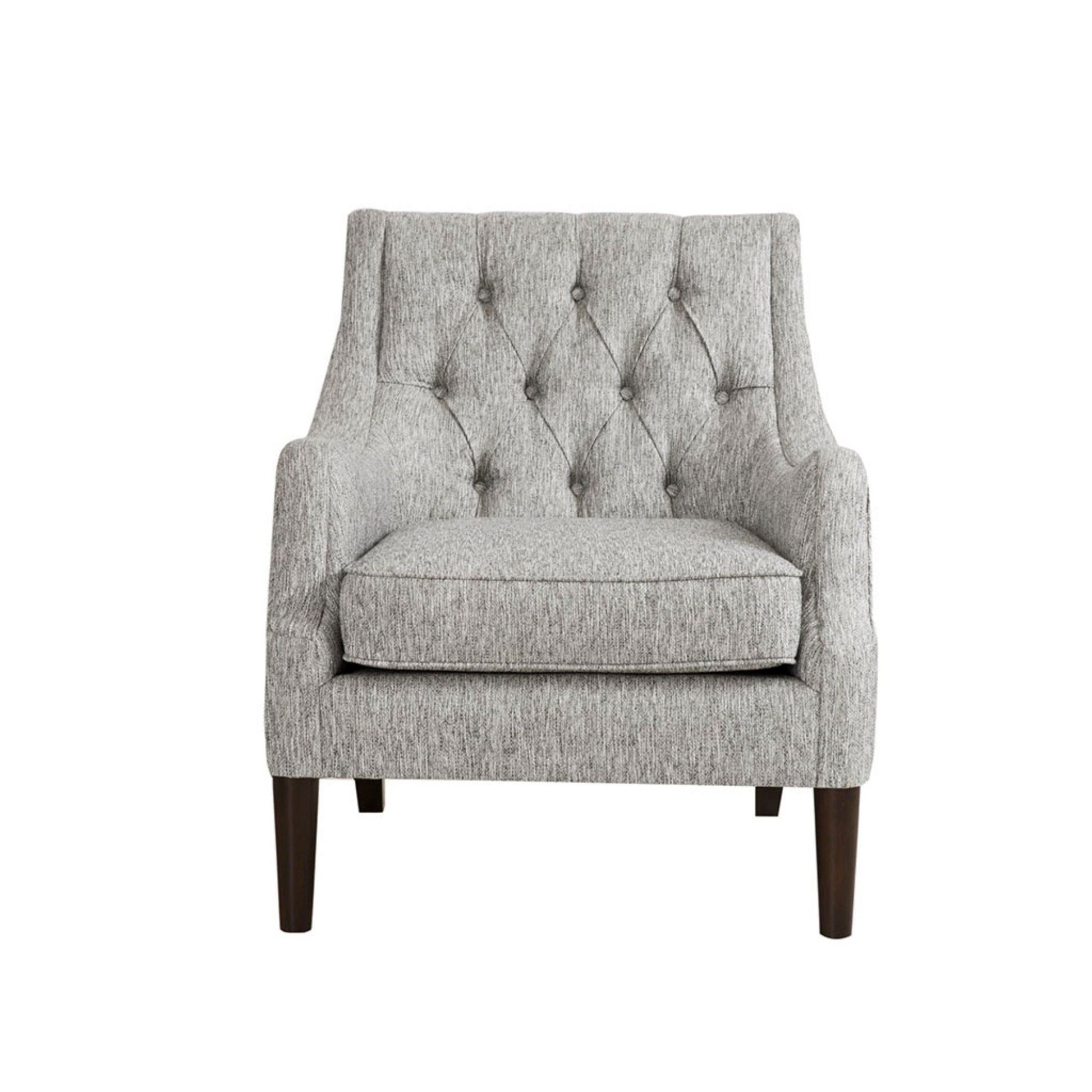 Button Tufted Accent Chair Vintage Style - Best Buy Furniture
