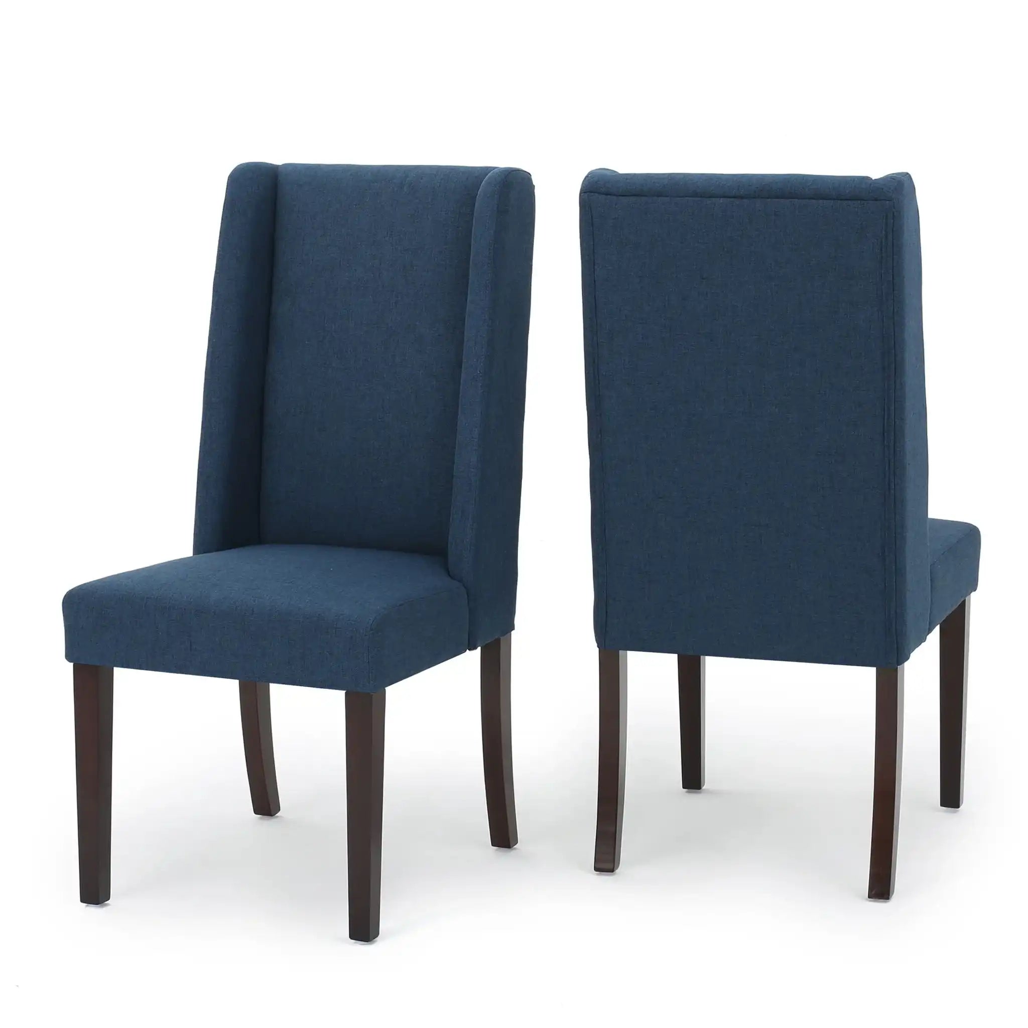 High Back Dining Chair With Wingback Design (Set of 2) - Best Buy Furniture
