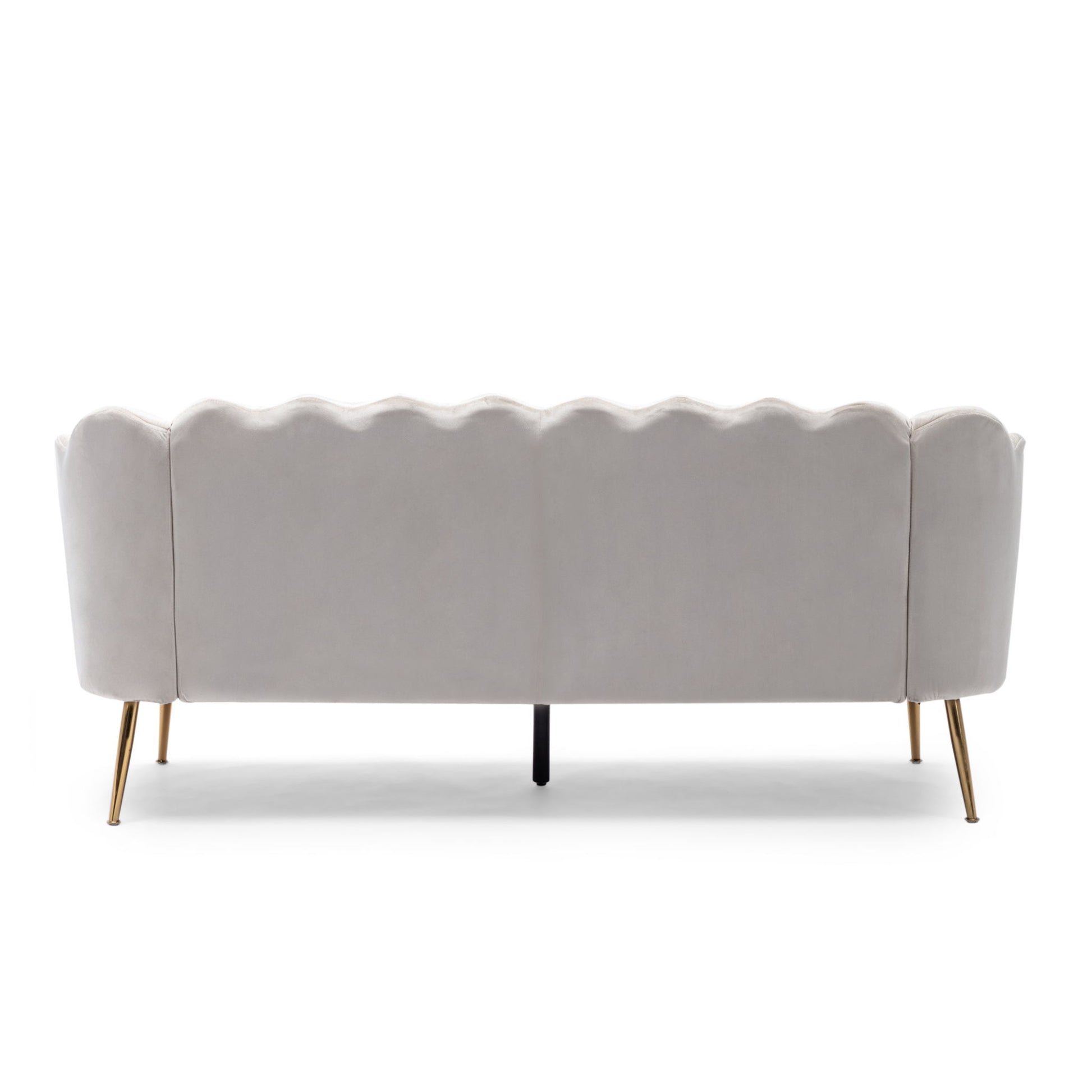 Modern Glam 3 Seater Sofa With Velvet Texture - Best Buy Furniture