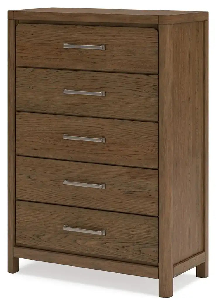 Cabalynn - Five Drawer Chest - Light Brown - Best Buy Furniture